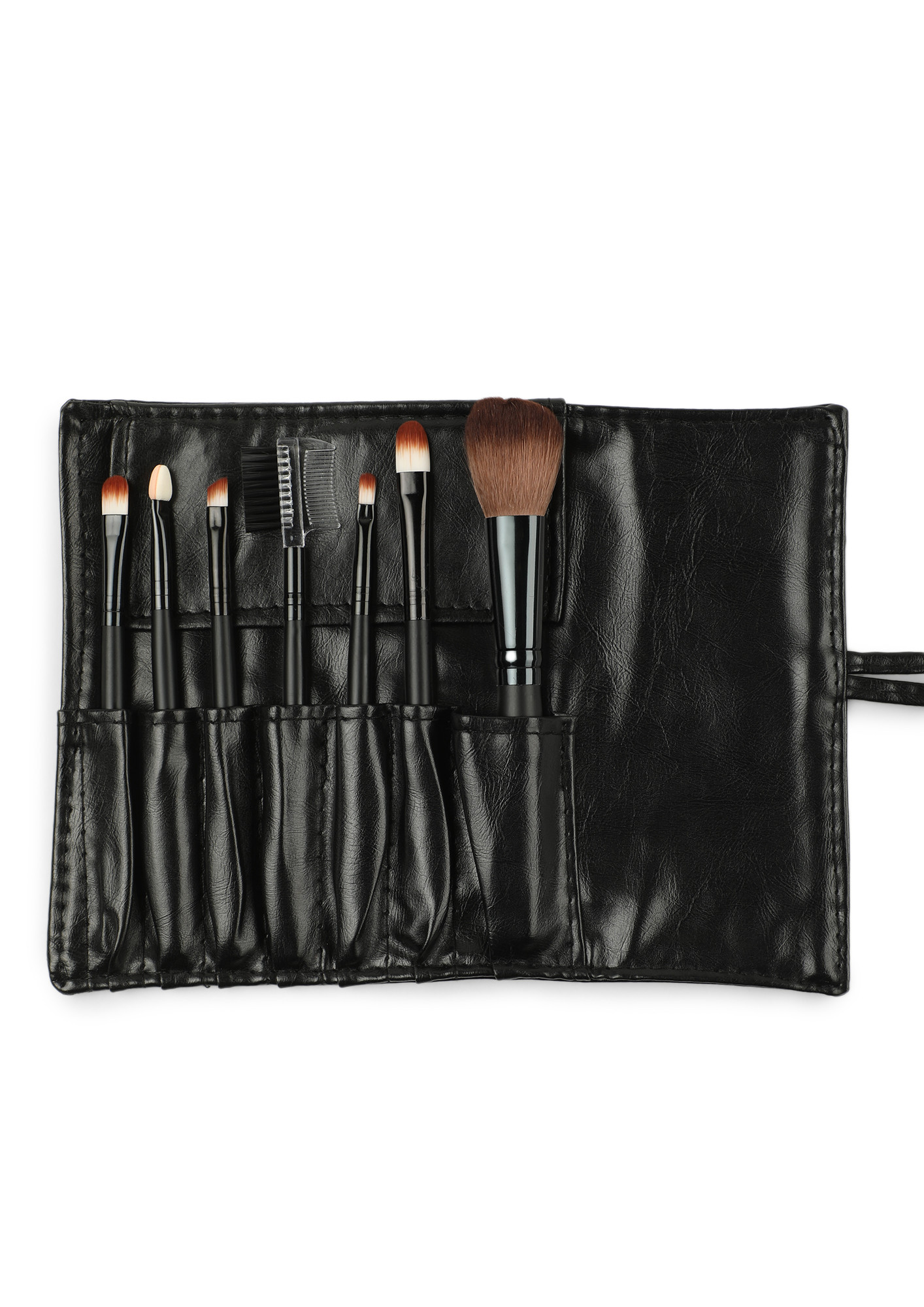 THE PERFECT GLOW BLACK MAKEUP BRUSHES - SET OF 7