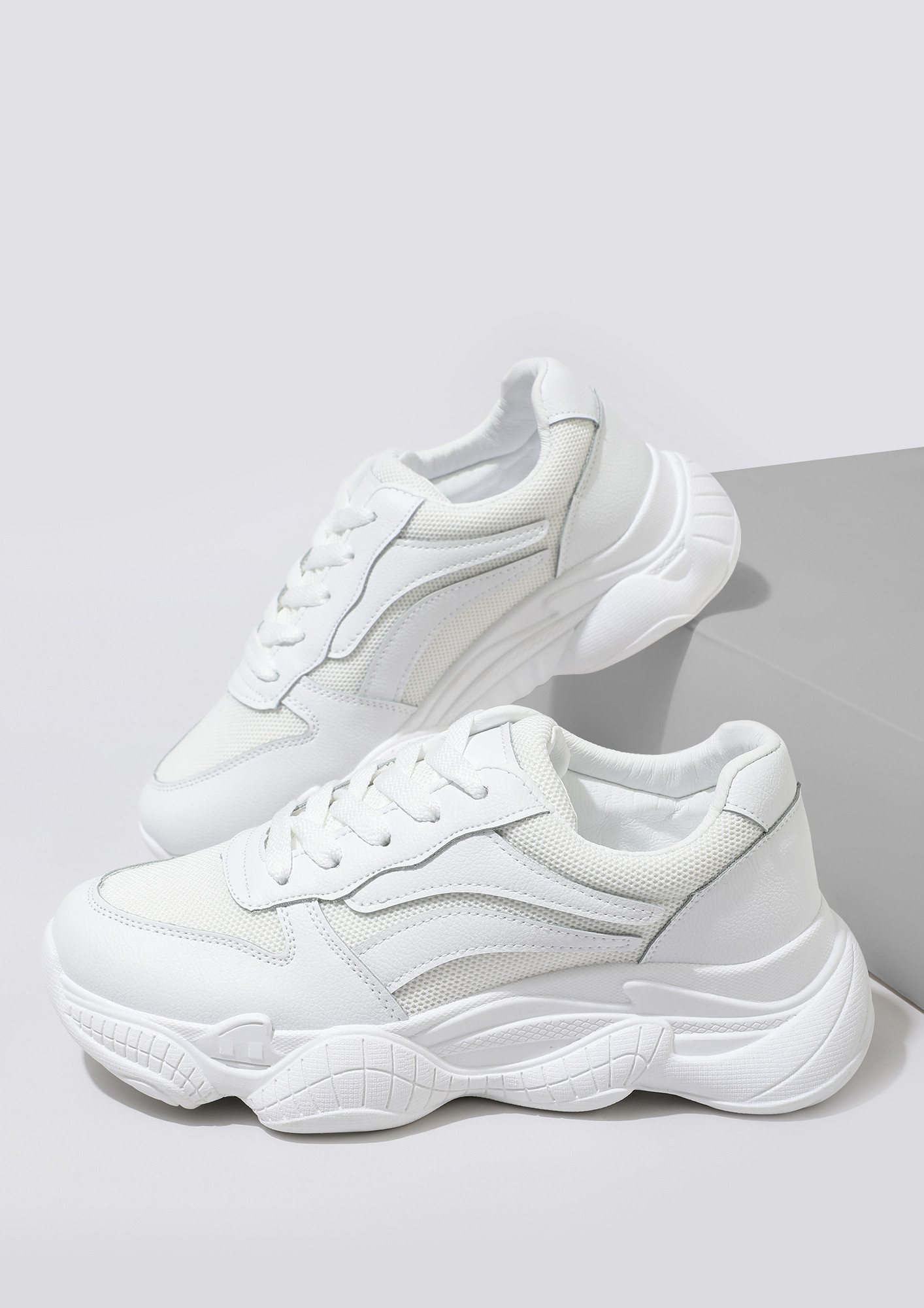 SNEAK IN STYLE WHITE TRAINERS