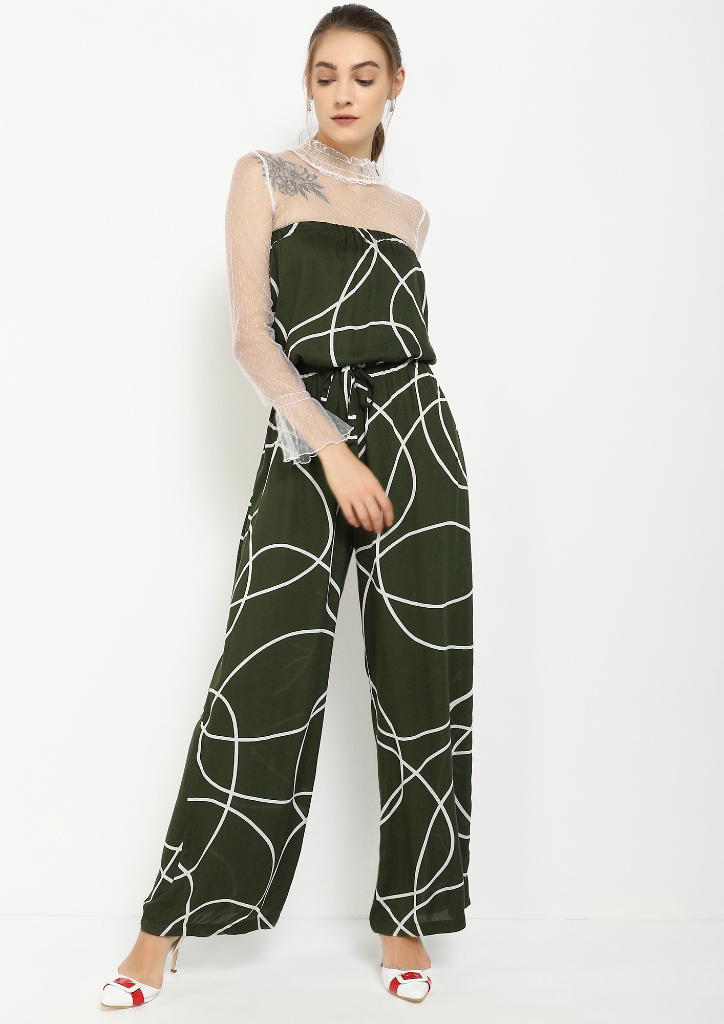 TAKING A HIGH-ROAD LIVE GREEN JUMPSUIT