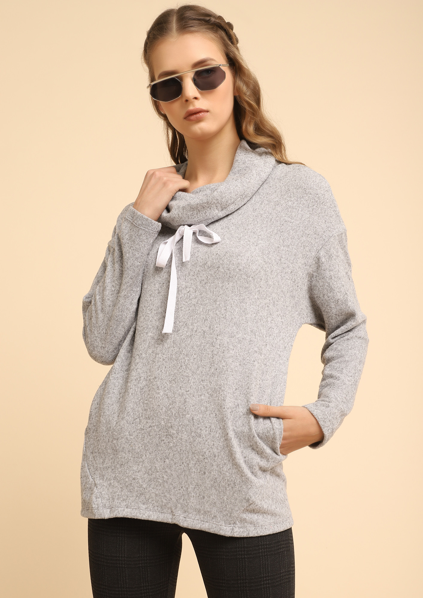 THE WAY YOU LIKE KNIT GREY JUMPER