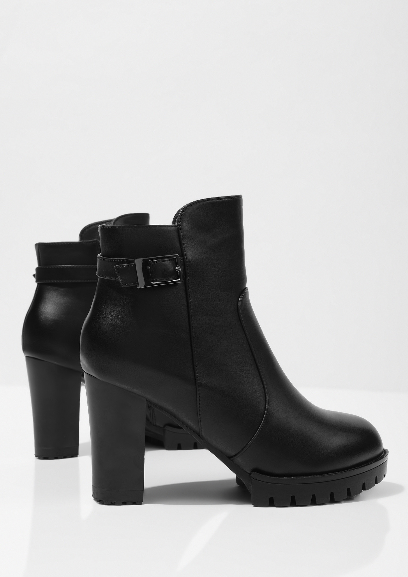 Buy CLASSY IN BLACK HEELED BOOTS for Women Online in India
