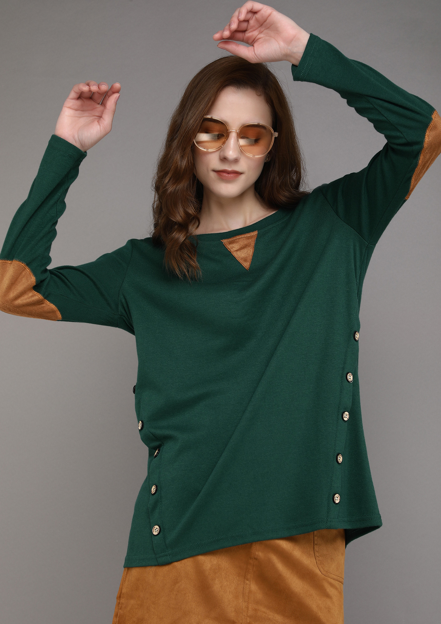 COMFORTABLY YOURS GREEN TOP