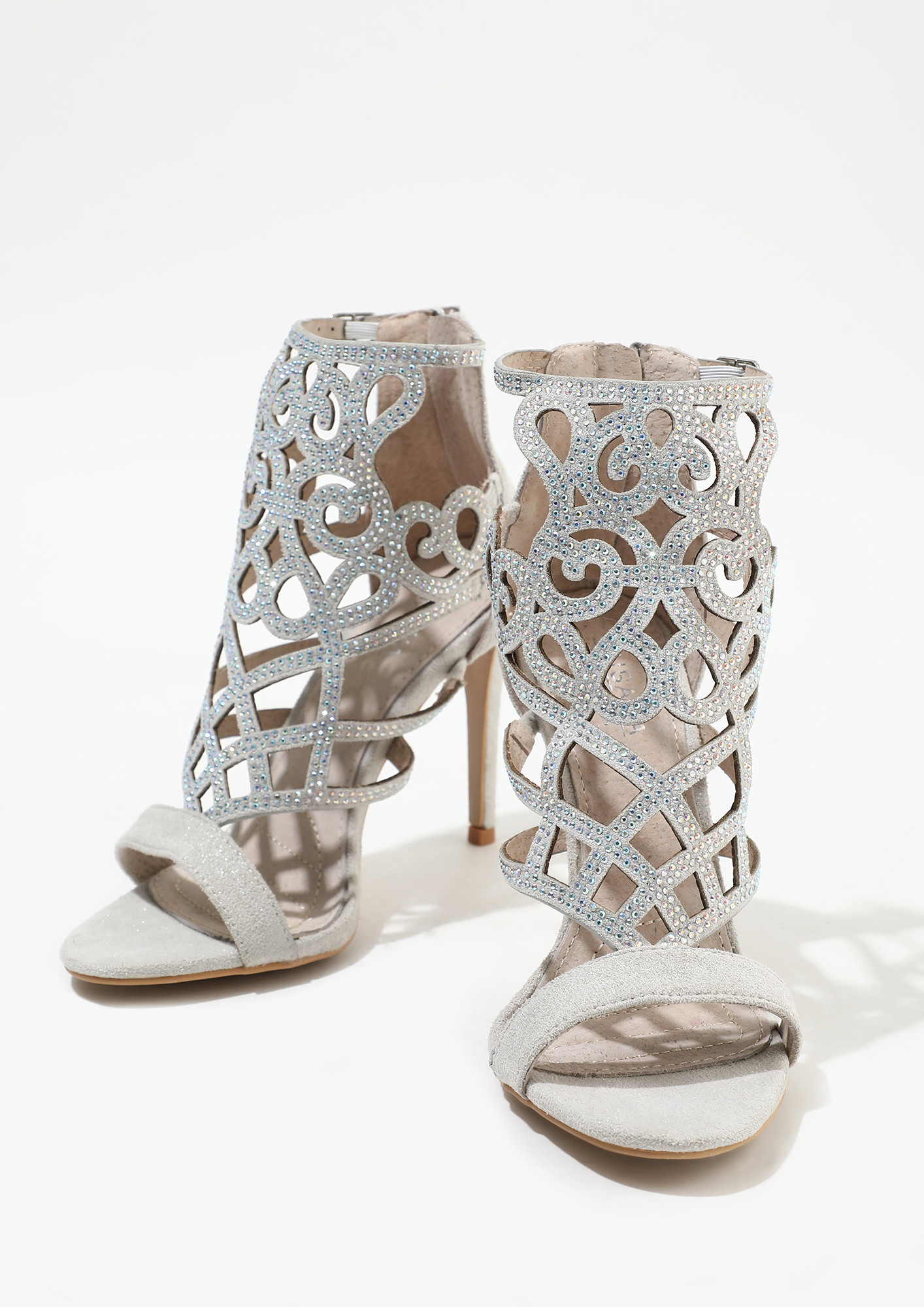 Buy Gold Heeled Sandals for Women by ROCIA Online | Ajio.com
