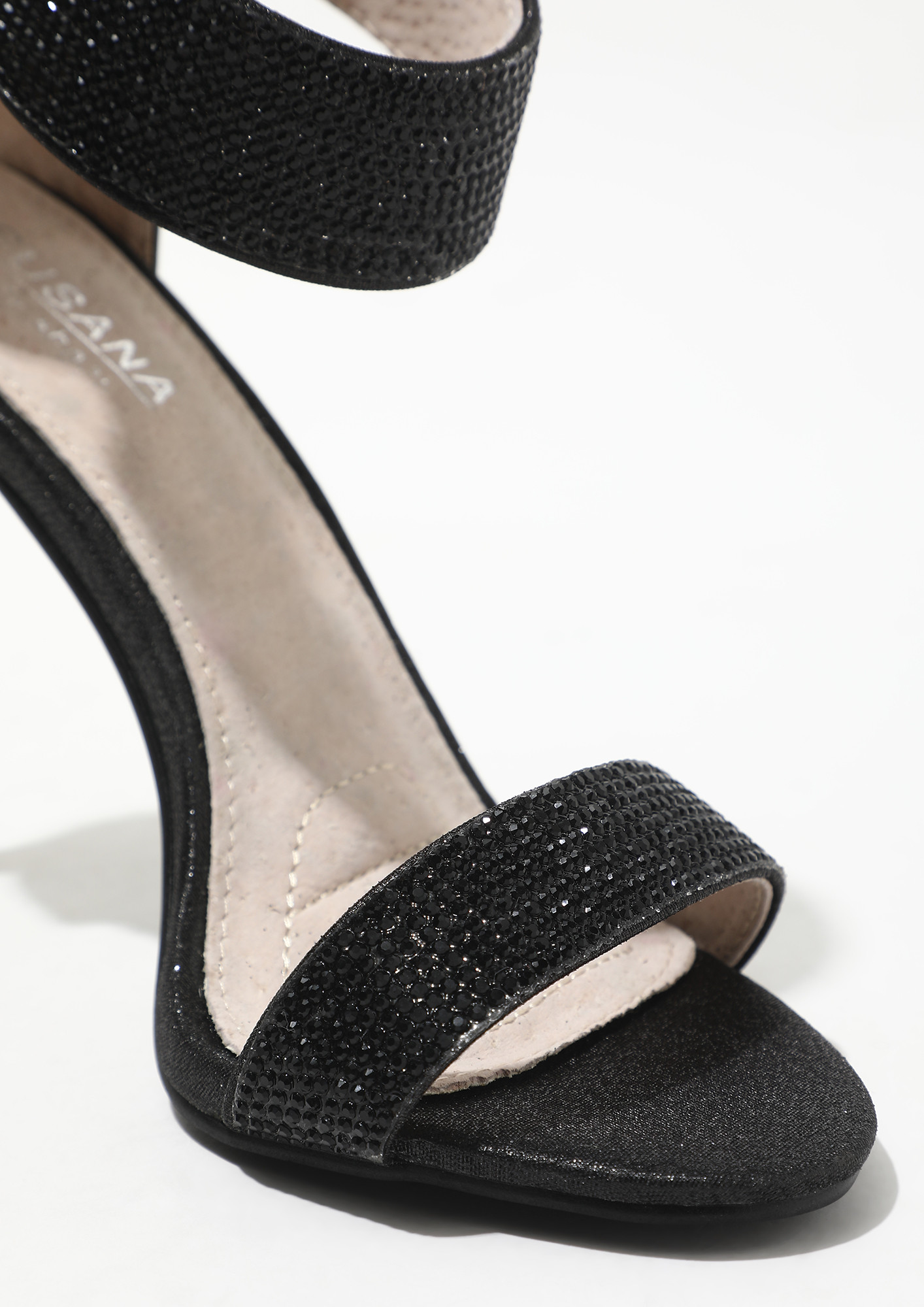 Plus Size - Glitter Ankle Strap Heel Sandal (WW) - Torrid