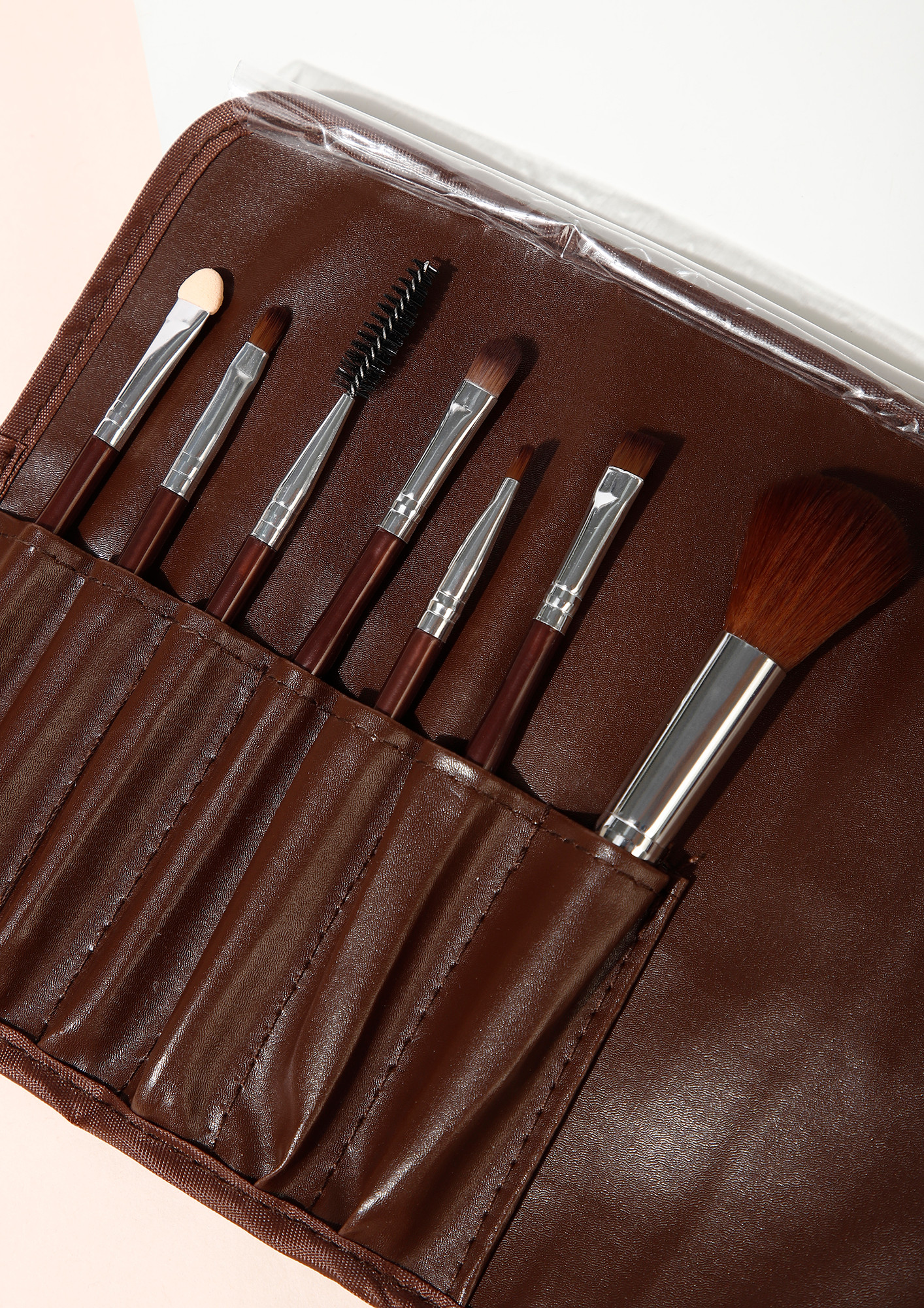 GLOW MAKERS COFFEE MAKEUP BRUSHES - SET OF 7