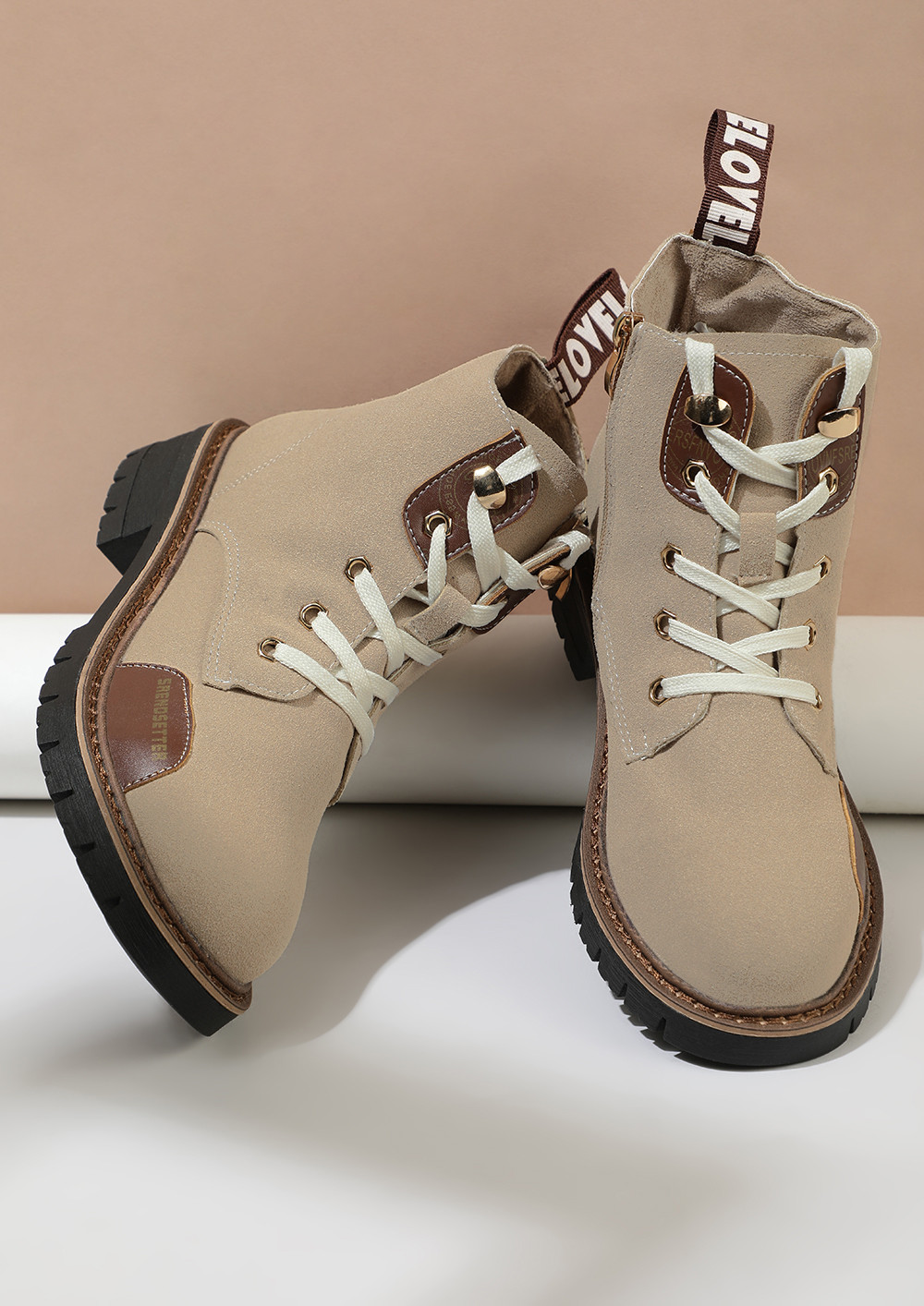 UP FOR A TREK TAUPE BOOTS