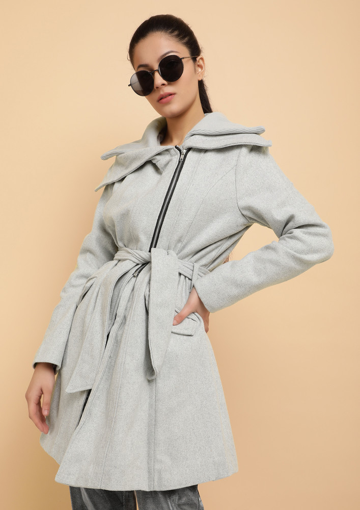 Such Warmth Much Needed Grey Overcoat