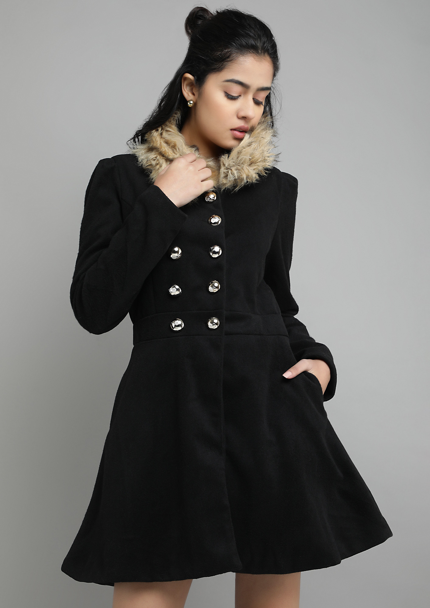 Buy Double Breasted Coat Online In India -  India