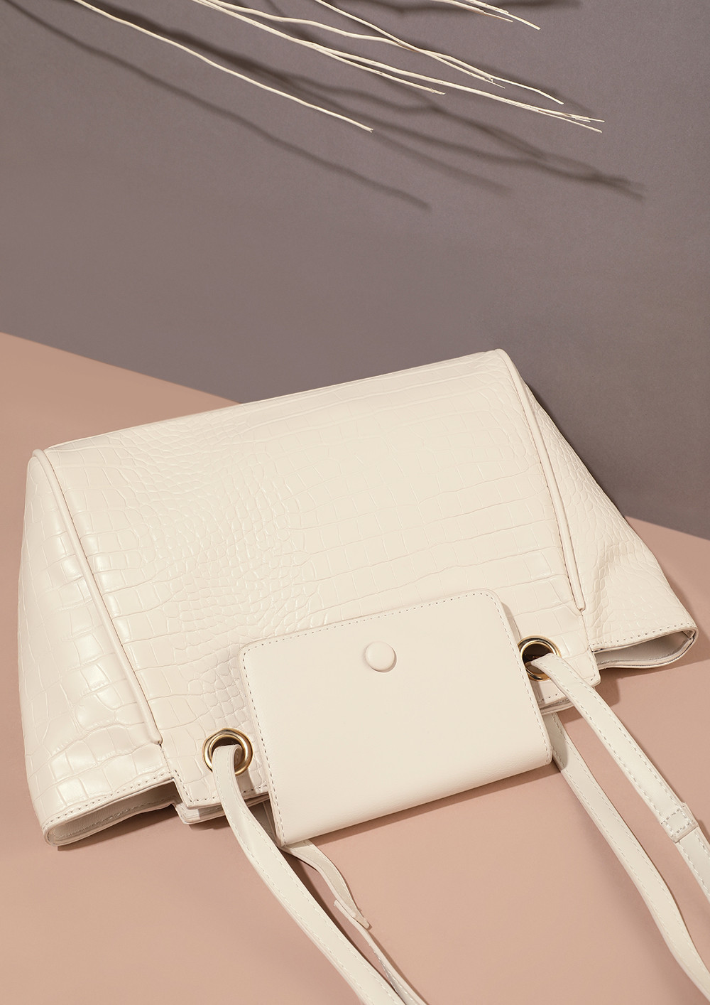 WHIMS AND FANCIES IN WHITE TOTE BAG