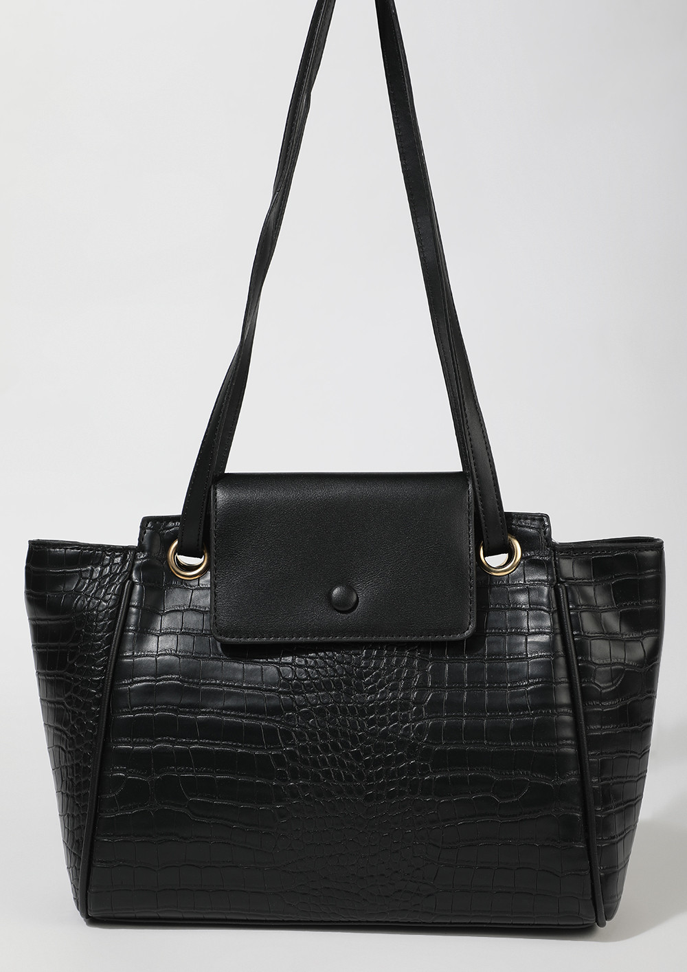 WHIMS AND FANCIES IN BLACK TOTE BAG