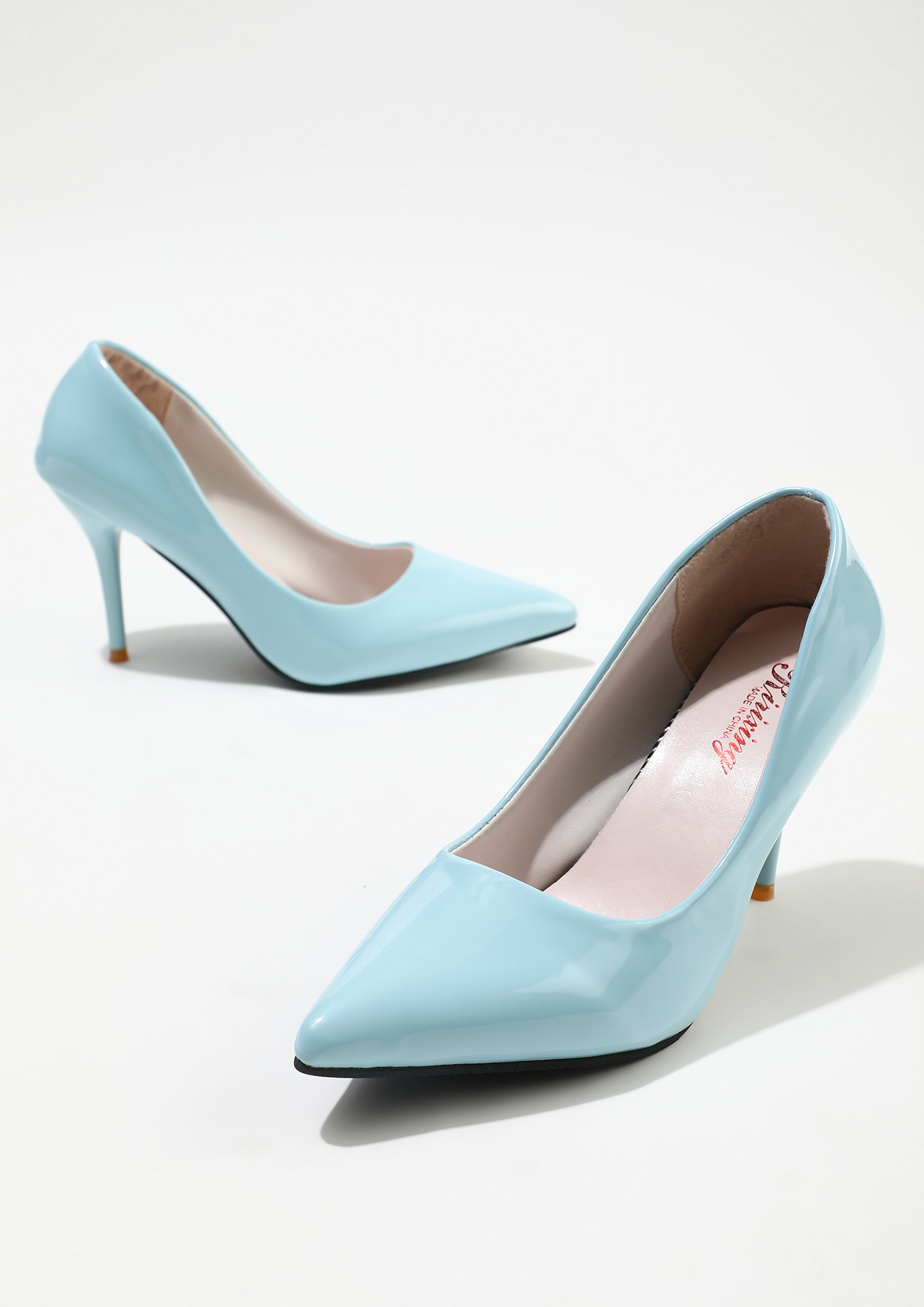 Jess - Light Blue Open Toe Block Heels – Prologue Shoes
