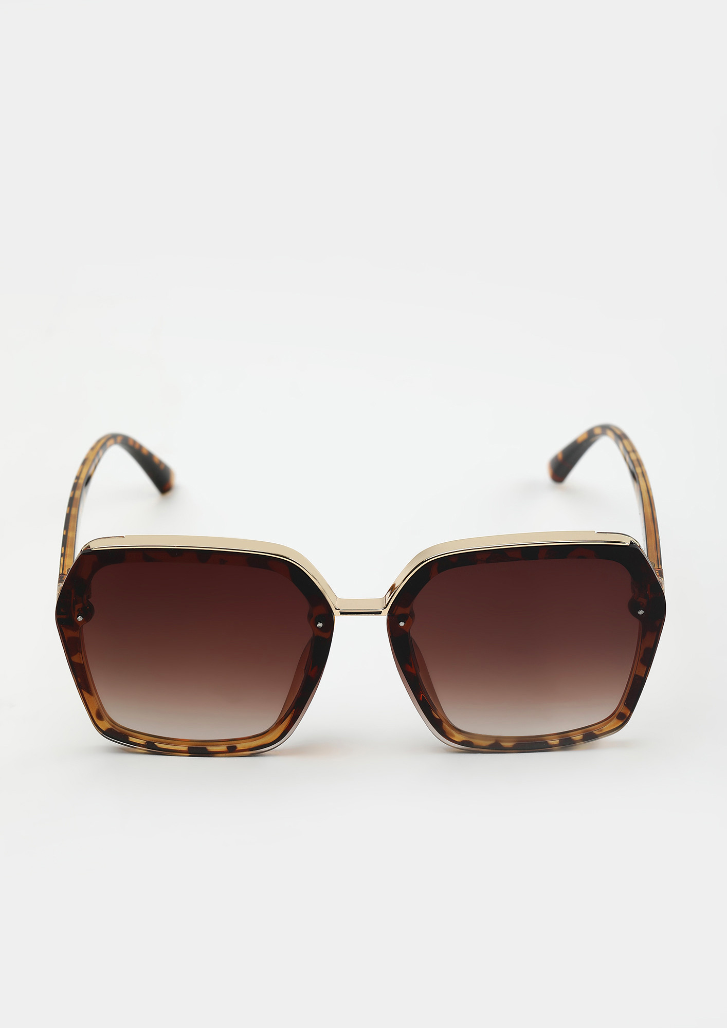 RULERS OF THE PAST BROWN SQUARE SUNGLASSES