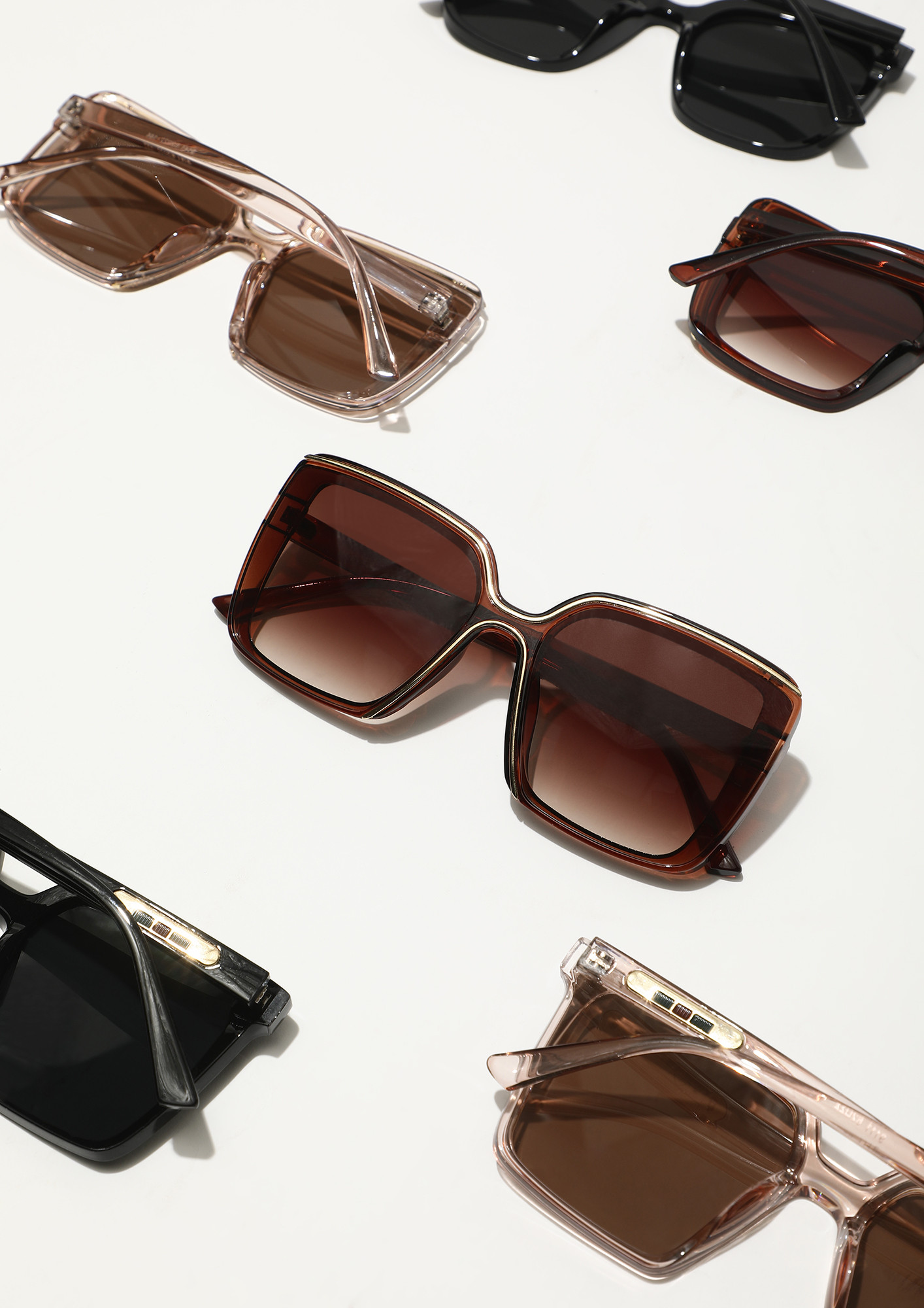 The Summer Shield Tea Brown Retro Sunglasses