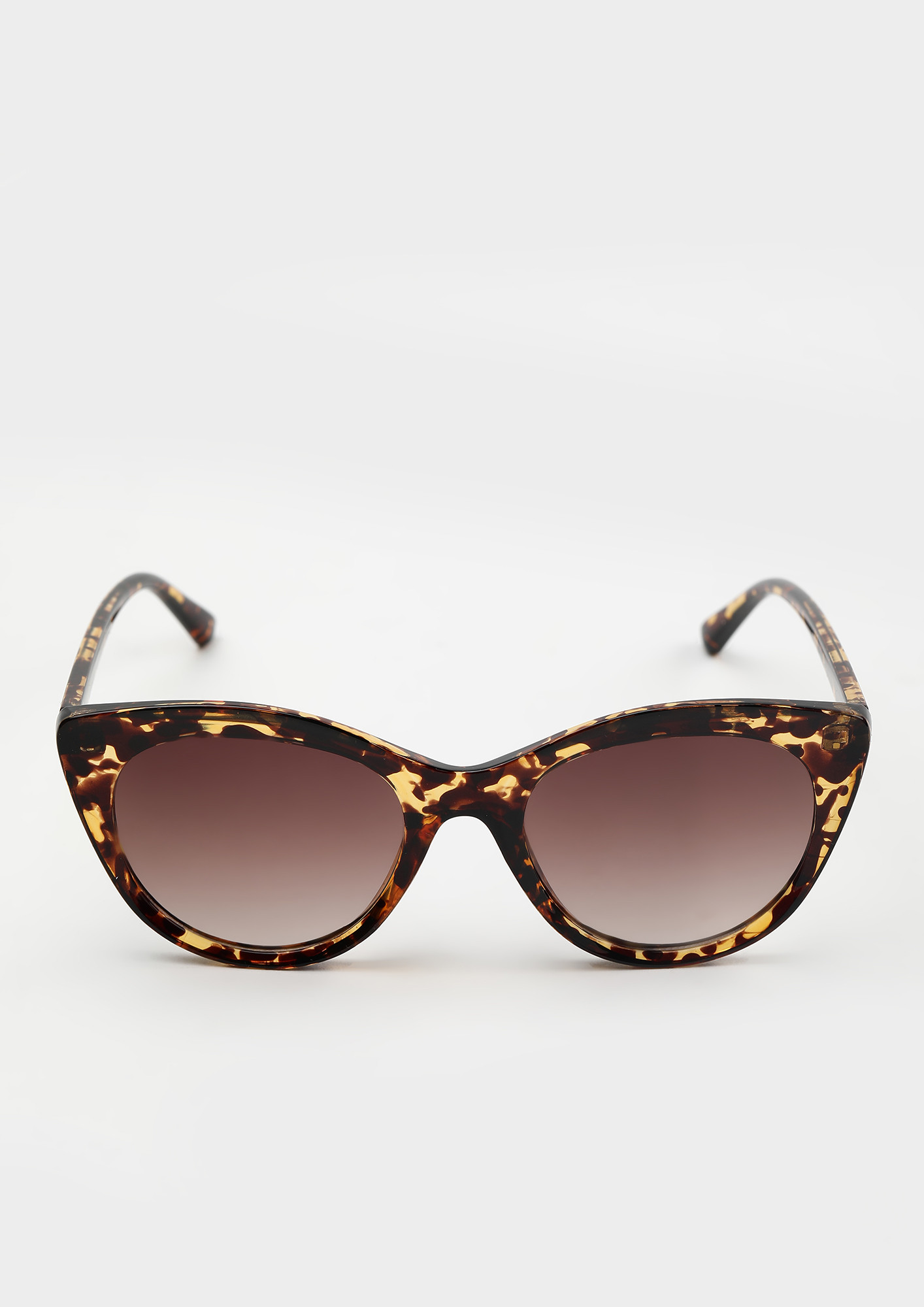 IN A SAFE SHELL AMBER CATEYE SUNGLASSES