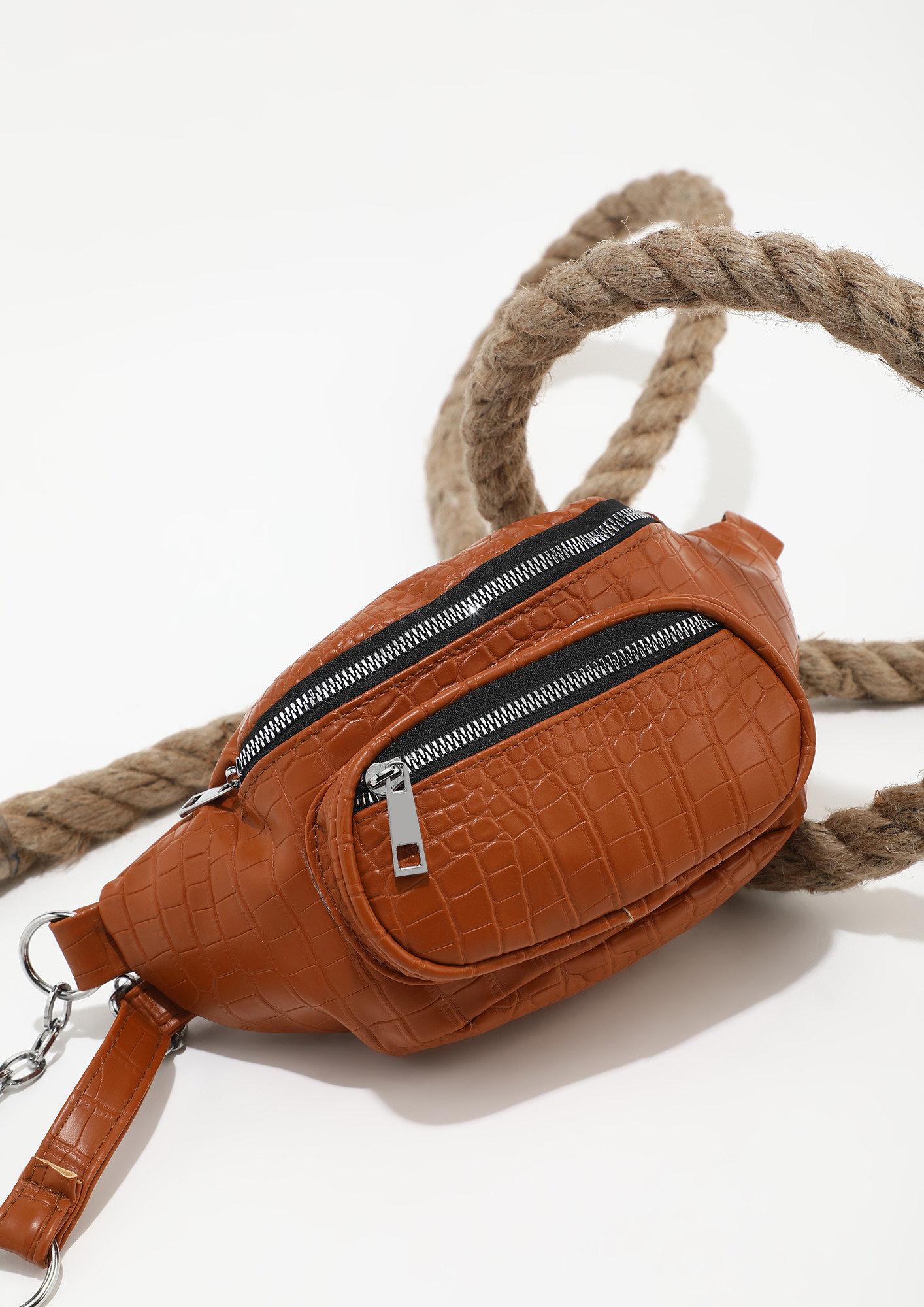 DELICATE CHOICES BROWN SLING BAG