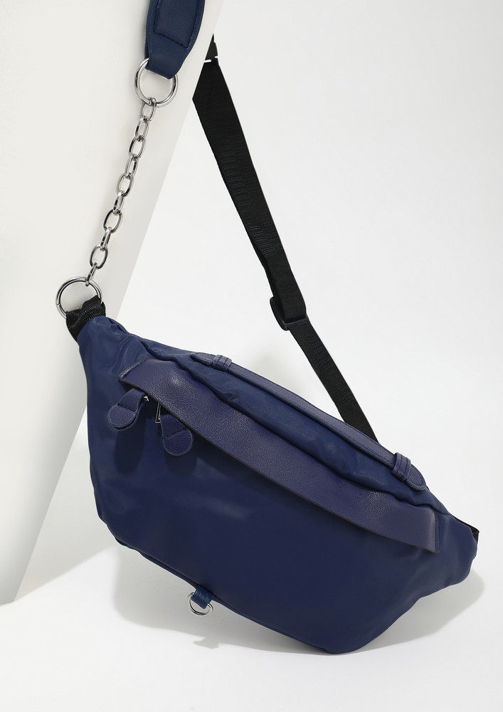 AROUND ALL THE TIME NAVY FANNY BAG
