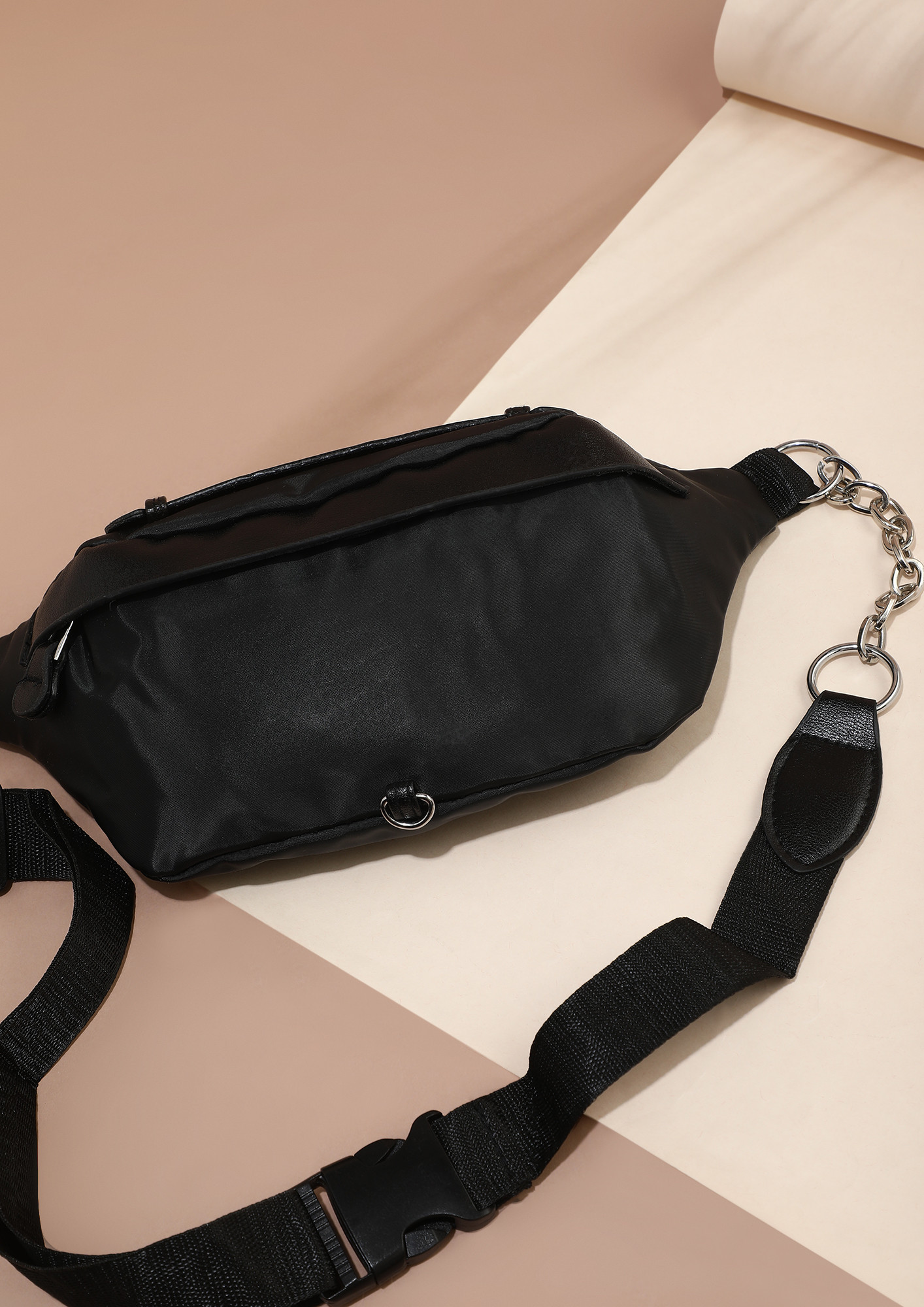 AROUND ALL THE TIME BLACK FANNY BAG
