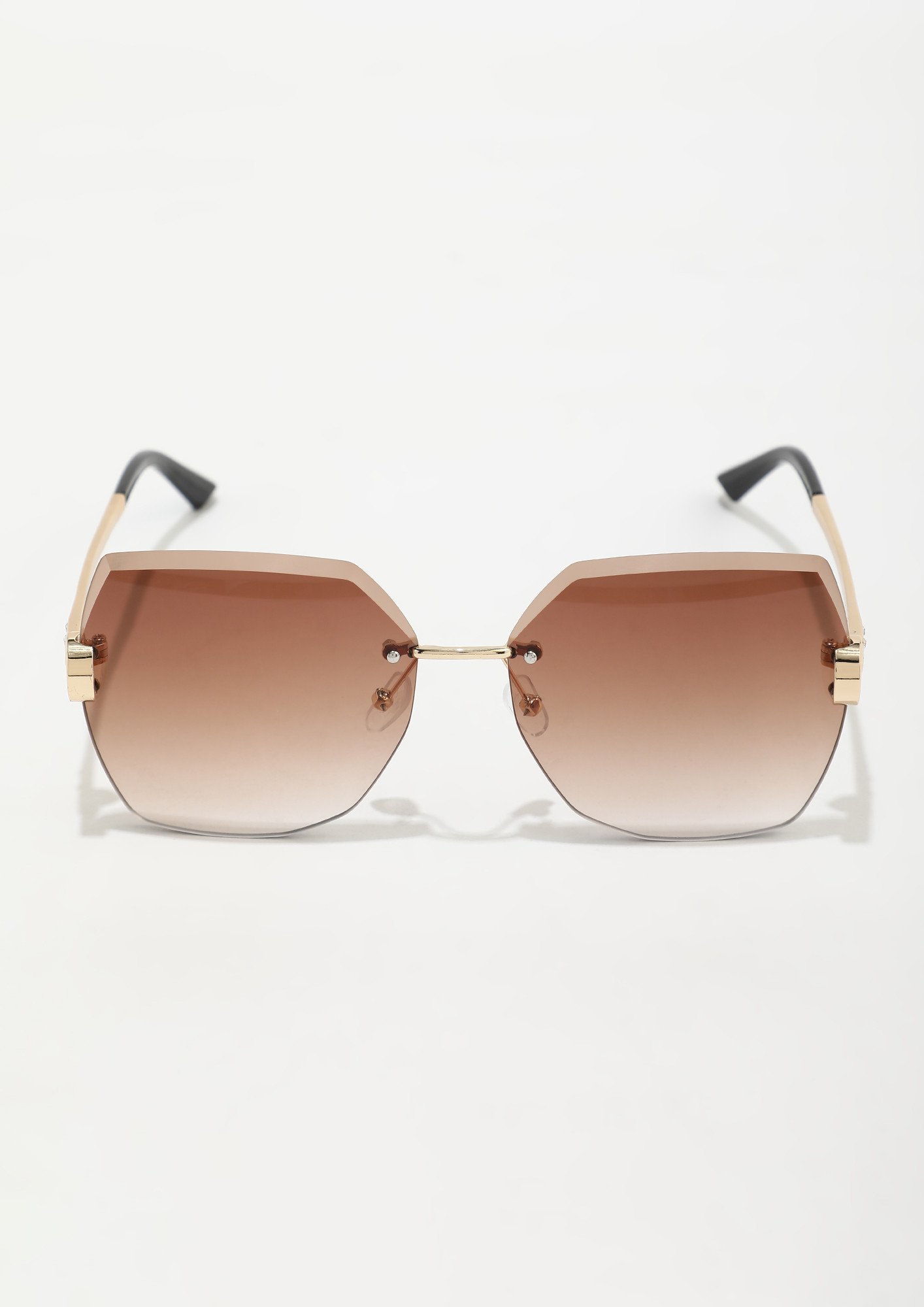 Buy CHASE THE SUNSET GOLD BROWN SUNGLASSES for Women Online in India
