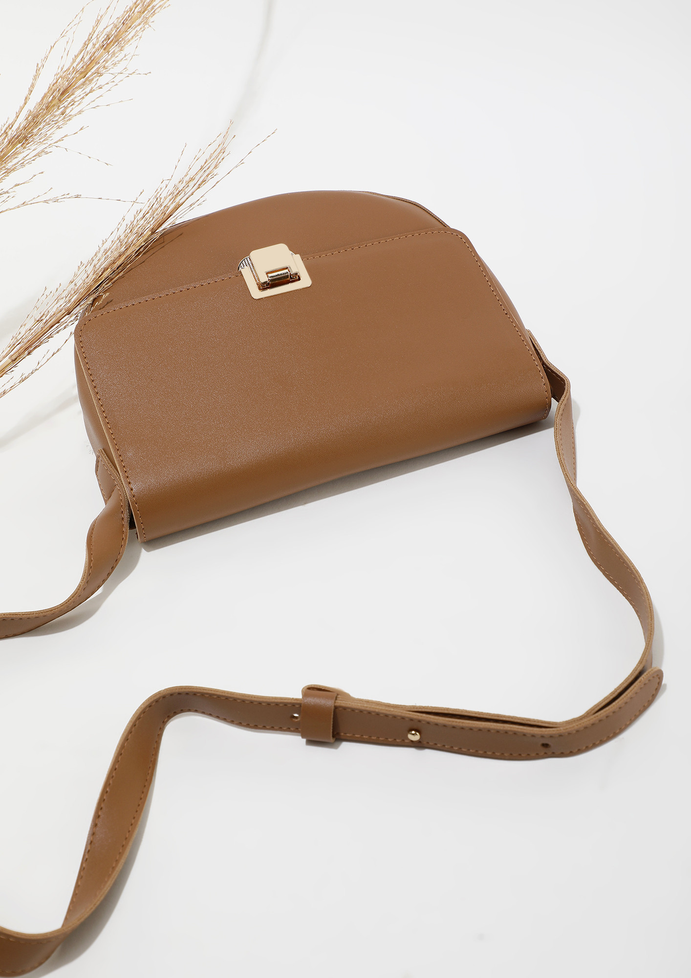 ALL PKACES APPROVED BROWN SLING BAG