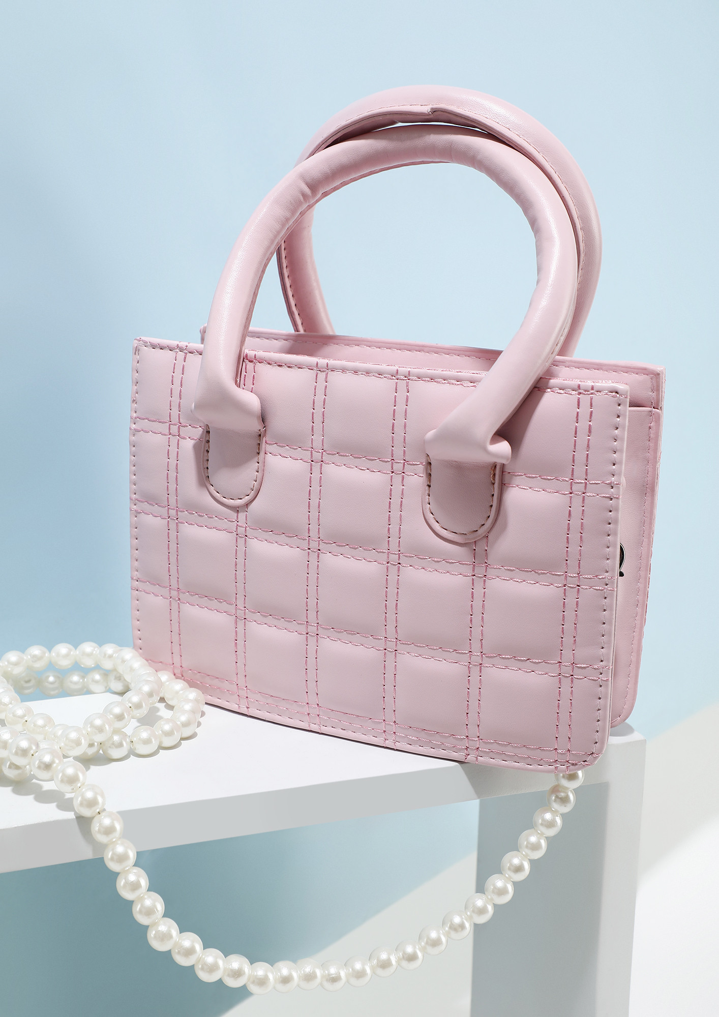 MY PEARLY IS ALWAYS WITH ME PINK SLING BAG