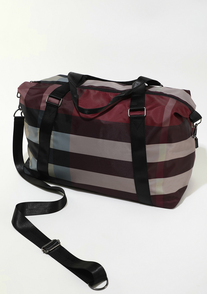 ON A NEW HORIZON RED TRAVEL BAG