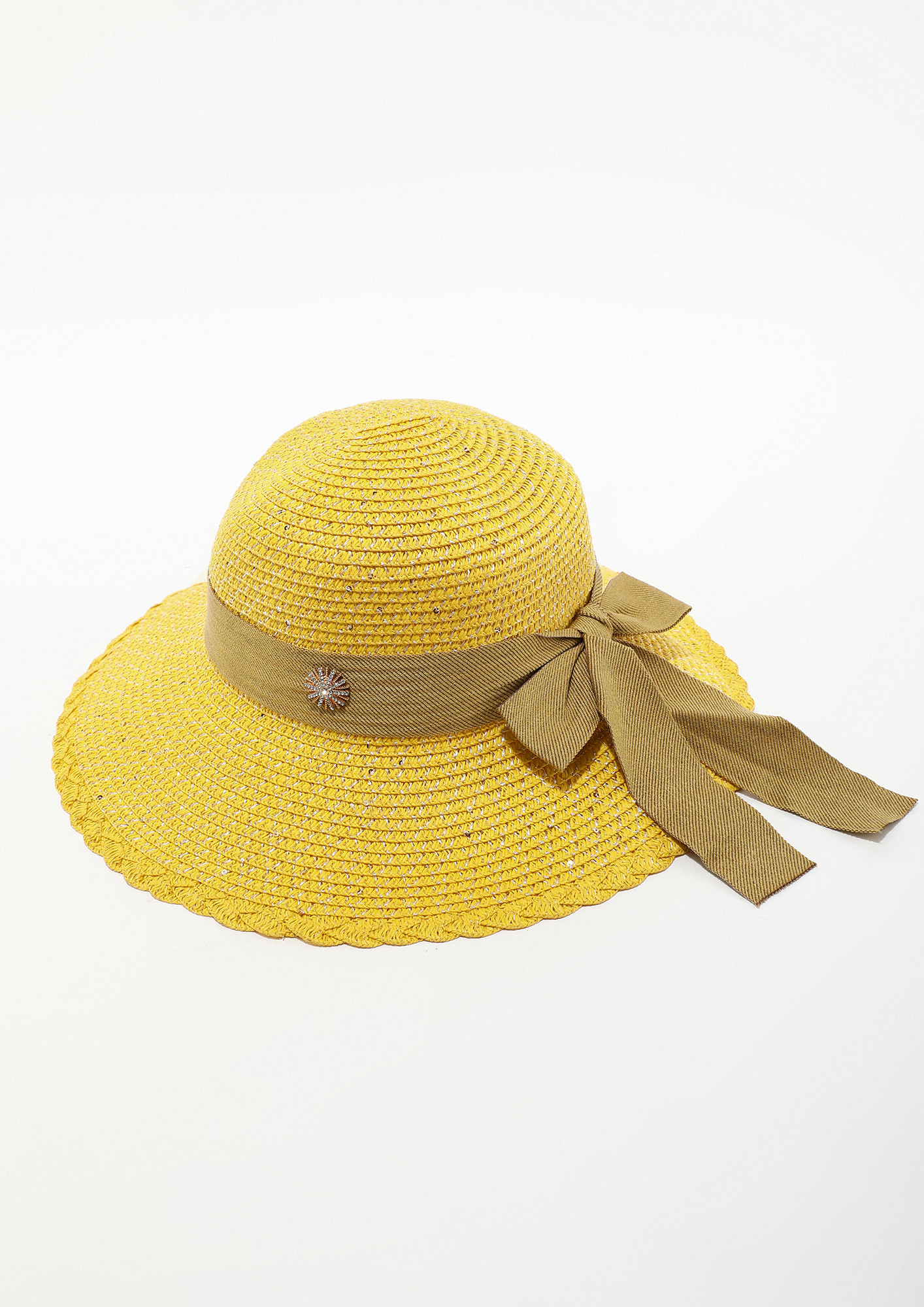WRAPPED IN CUTENESS YELLOW HAT