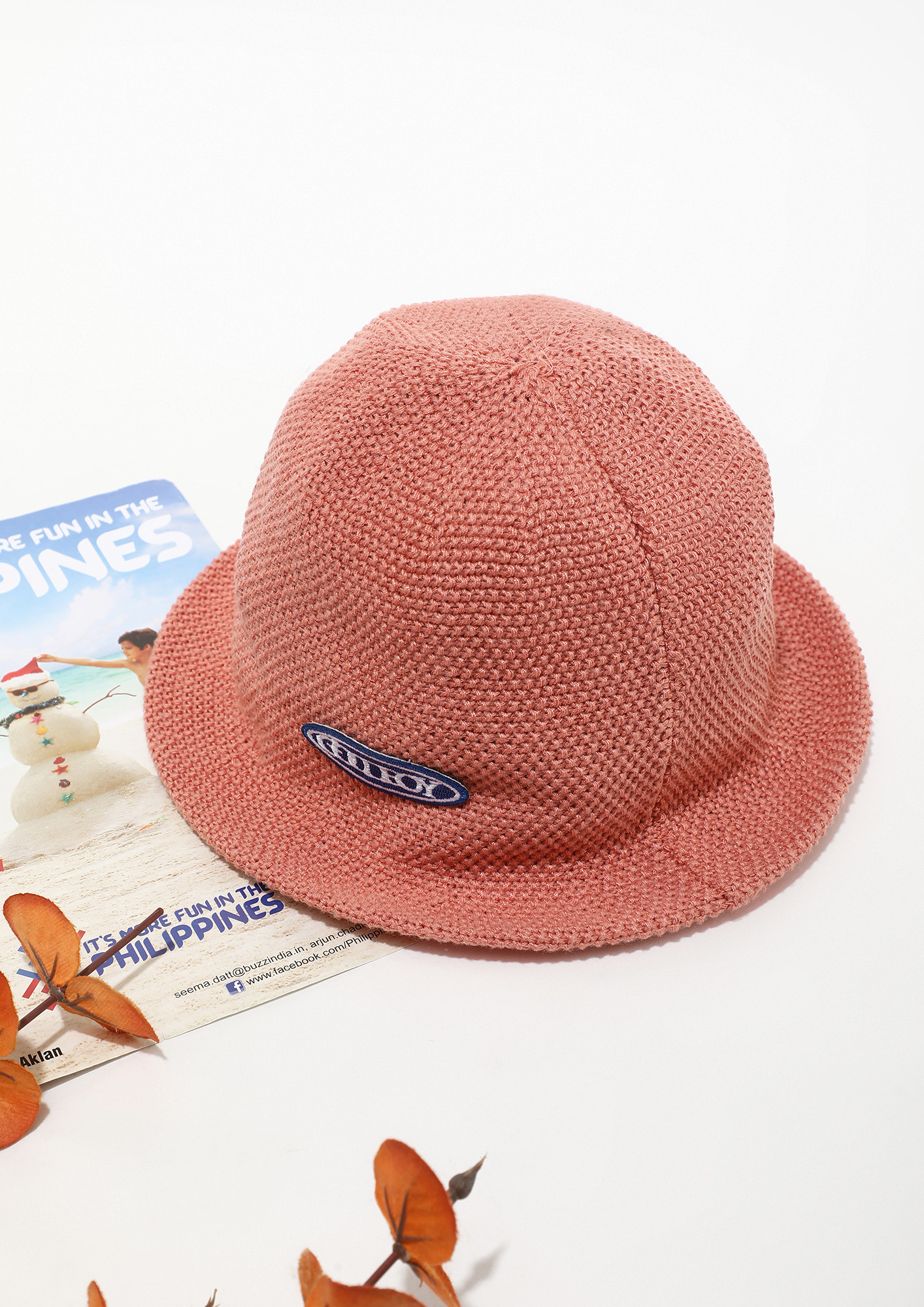 STEP OUT IN PEACH BUCKET HAT