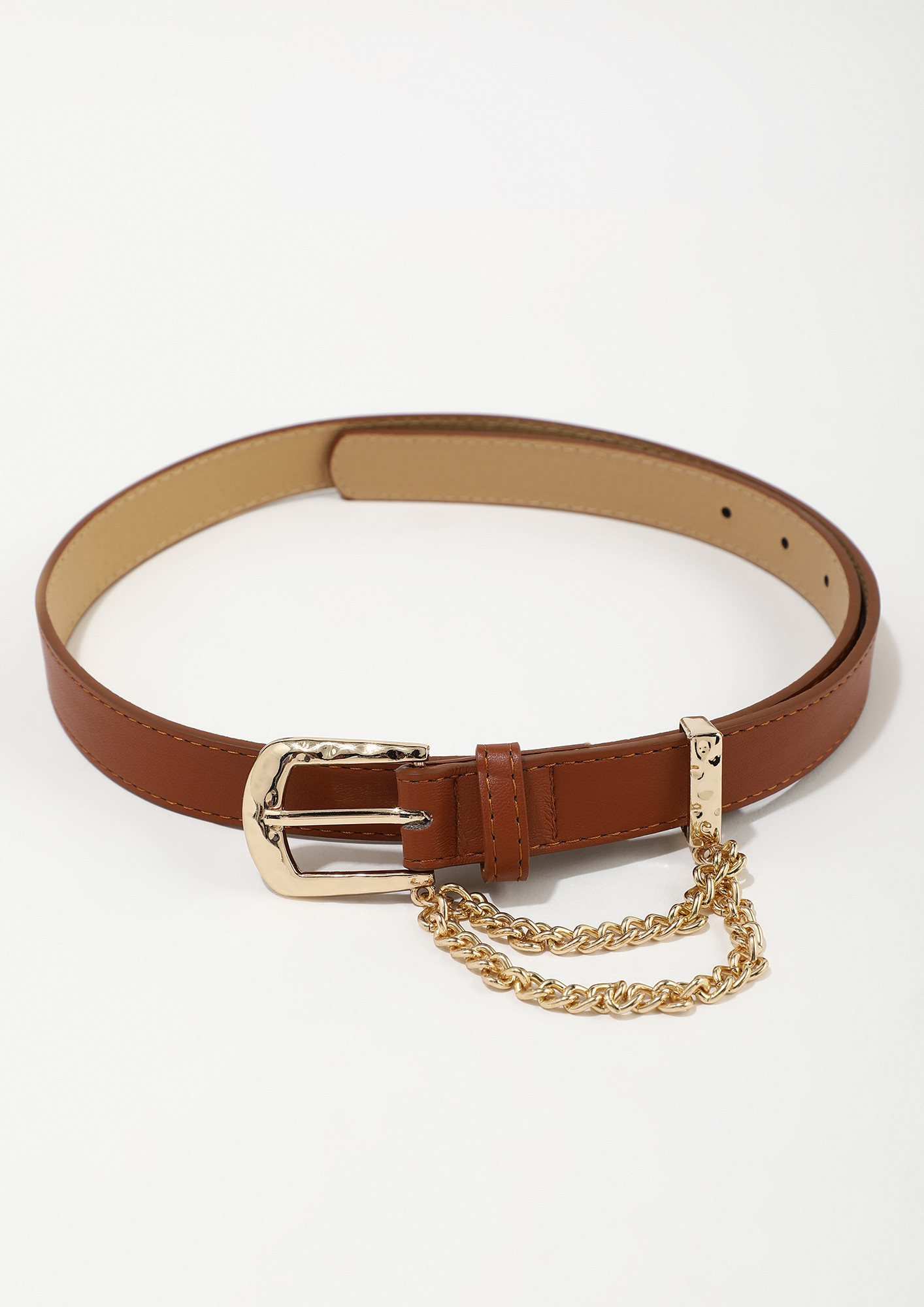 TOUCH OF CHAIN CAMEL BELT