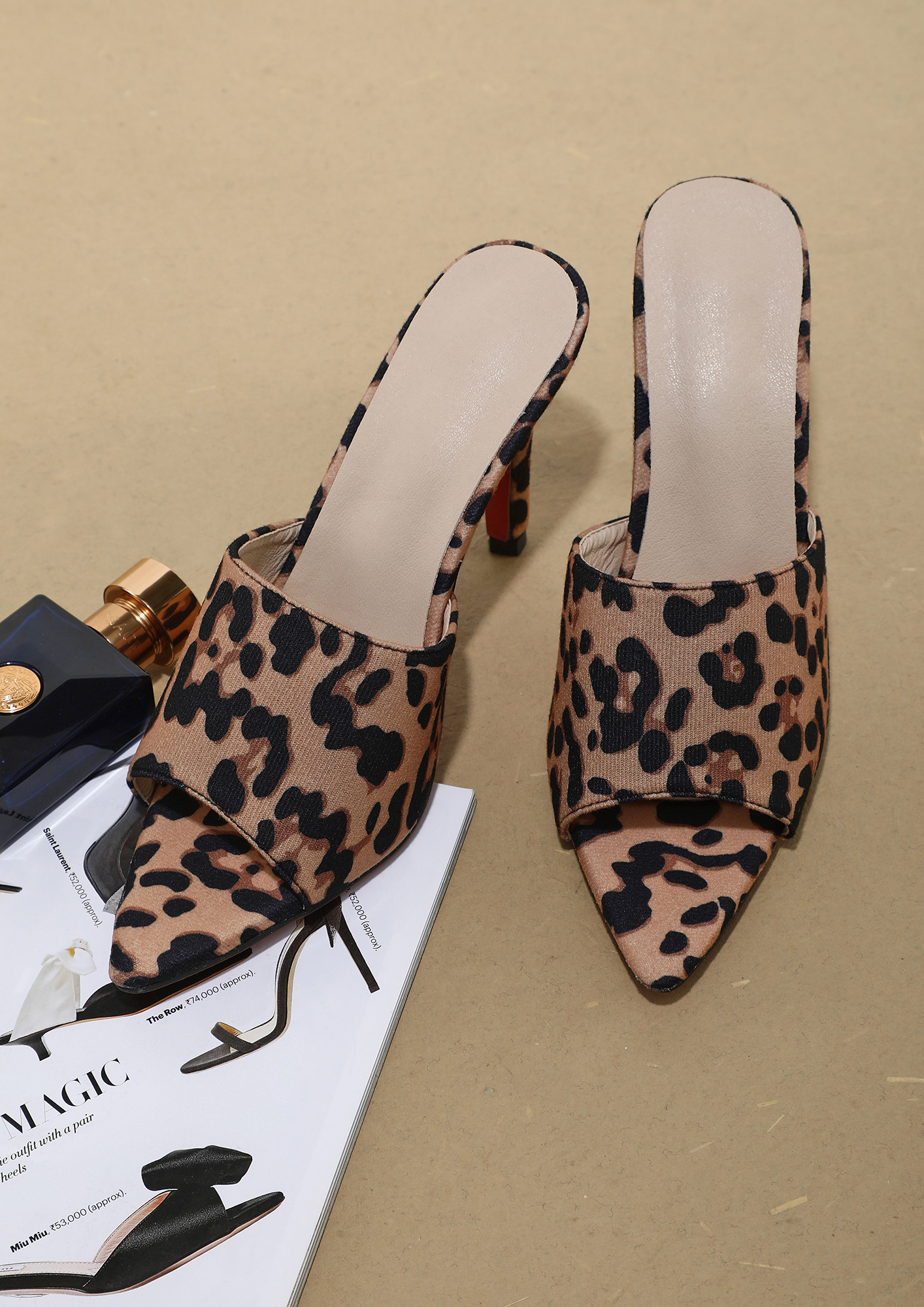 UP ABOVE THE WORLD SO HIGH LEOPARD PRINT HEELS