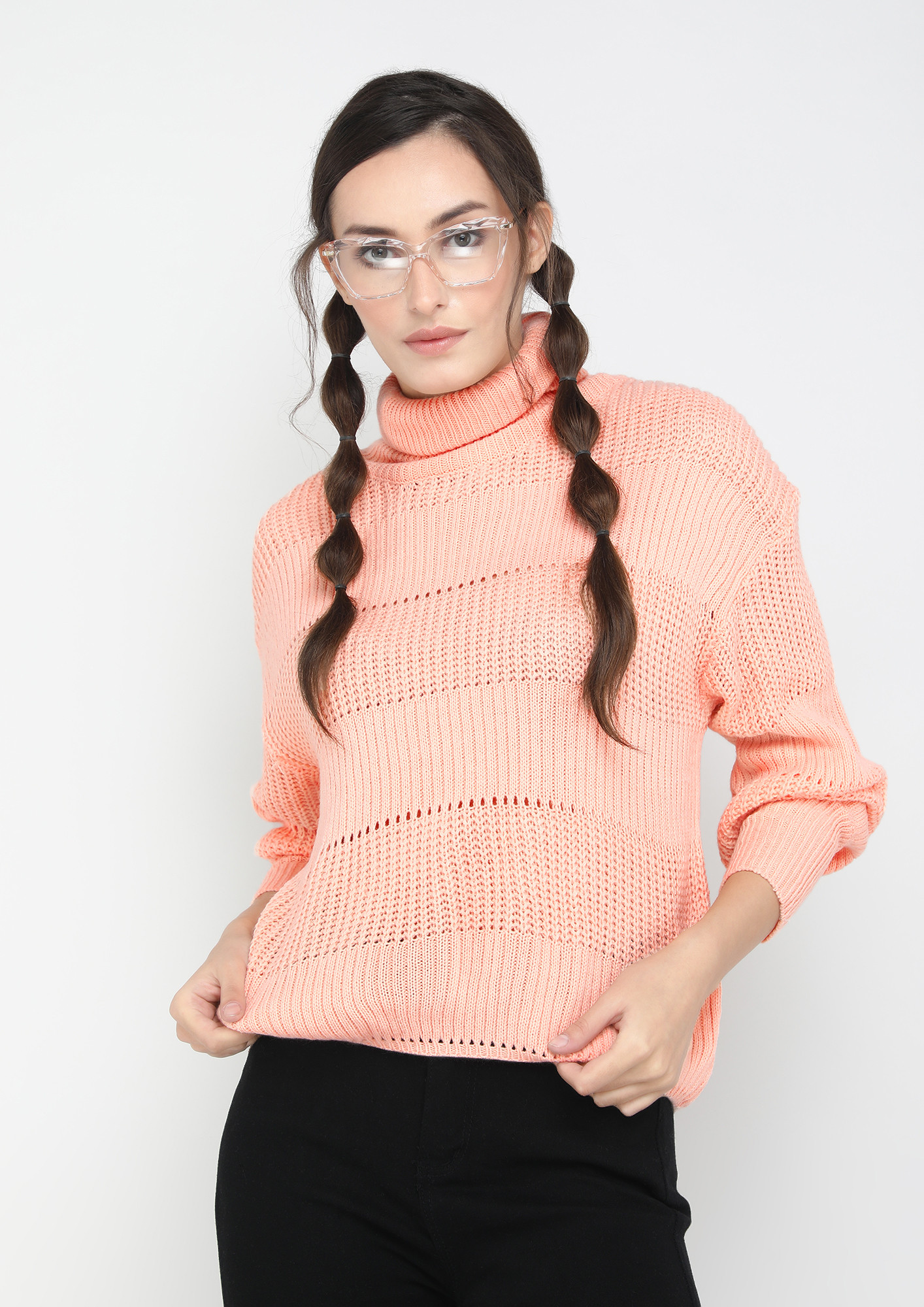 ROLL OFF THE WINTER PINK JUMPER