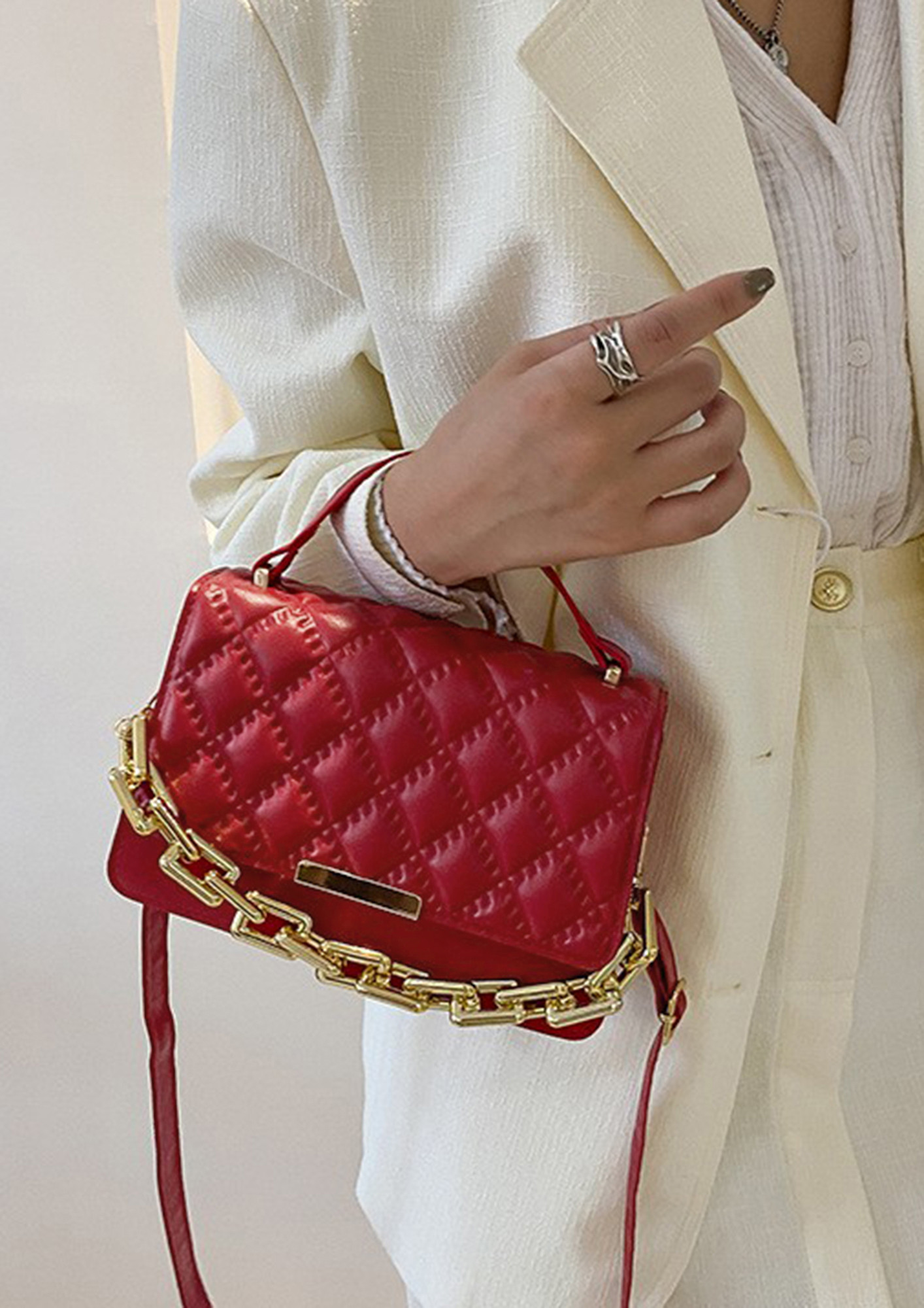 ICONIC RED SLING BAG