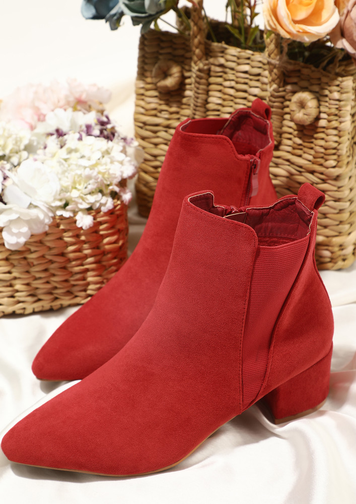 Secret Of Elegance Red Boots