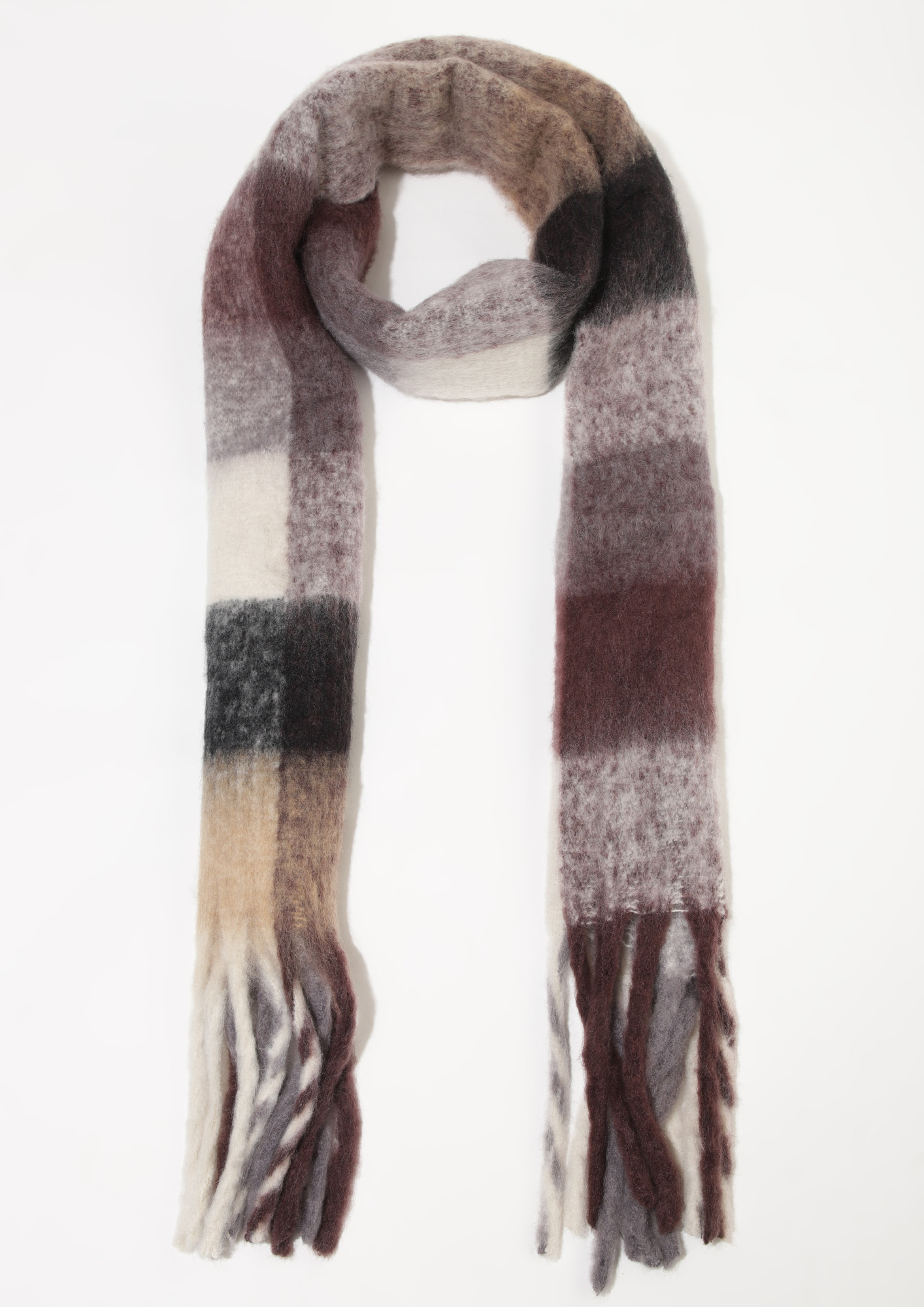 CRAFTED FOR YOU COFFEE GREY SCARF