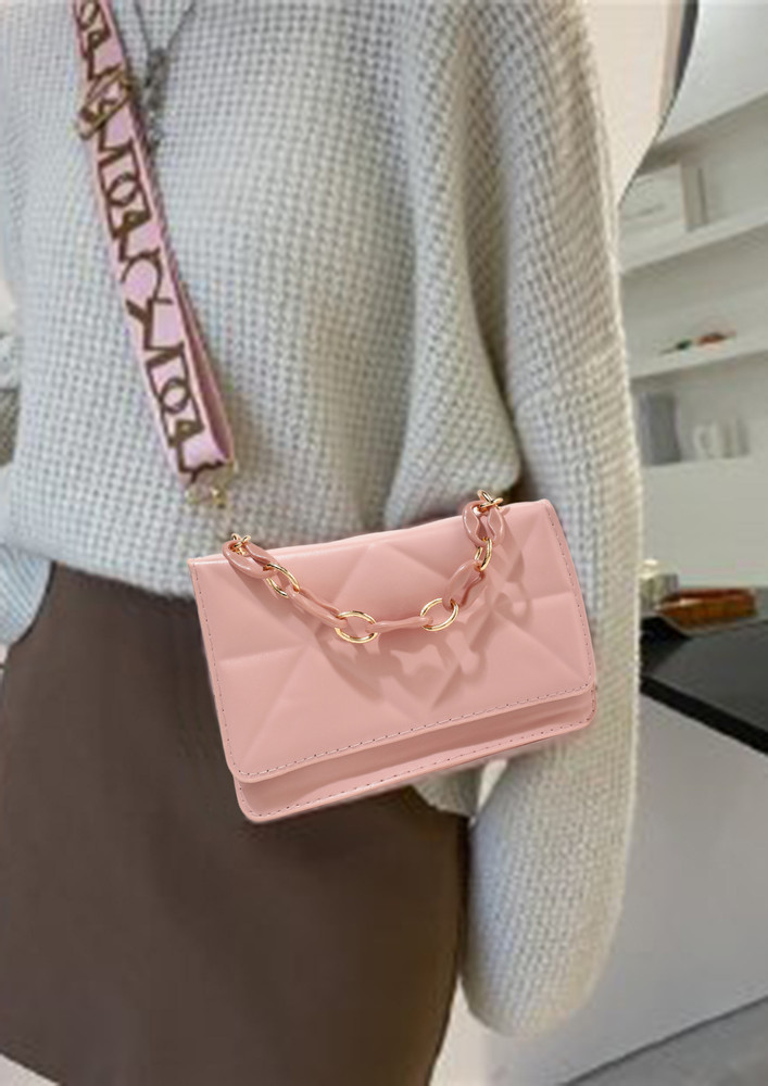 BOSS UP WITH PINK SLING BAG