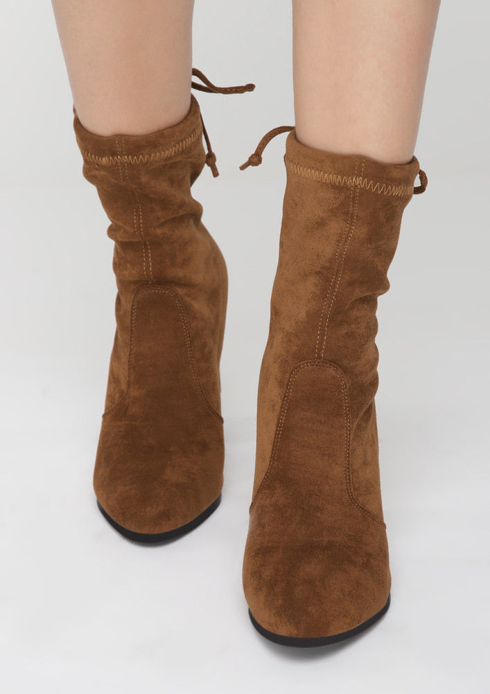 All Strings Attached Camel Boots