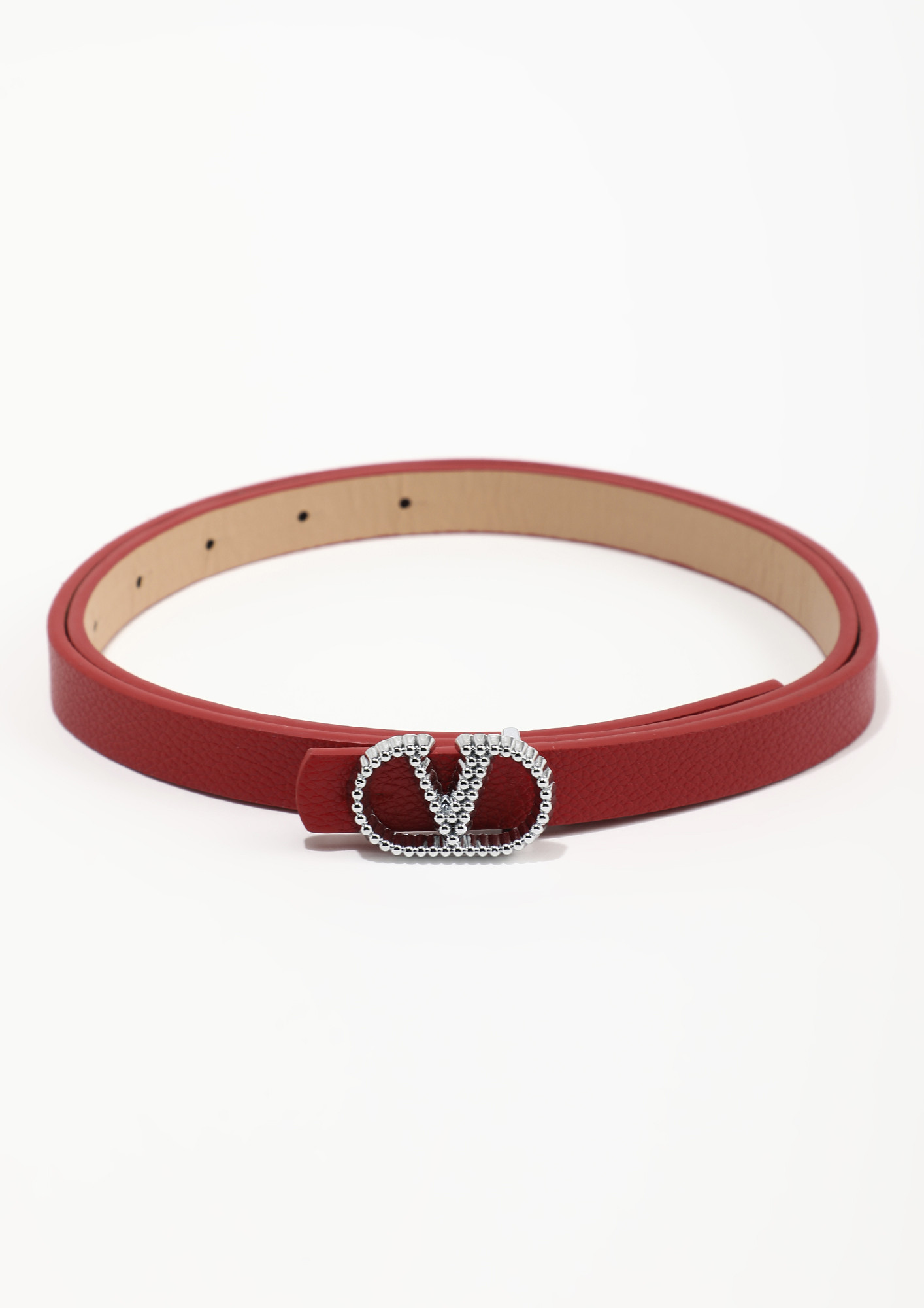 MAKE YOUR OUTFIT SHINE RED BELT