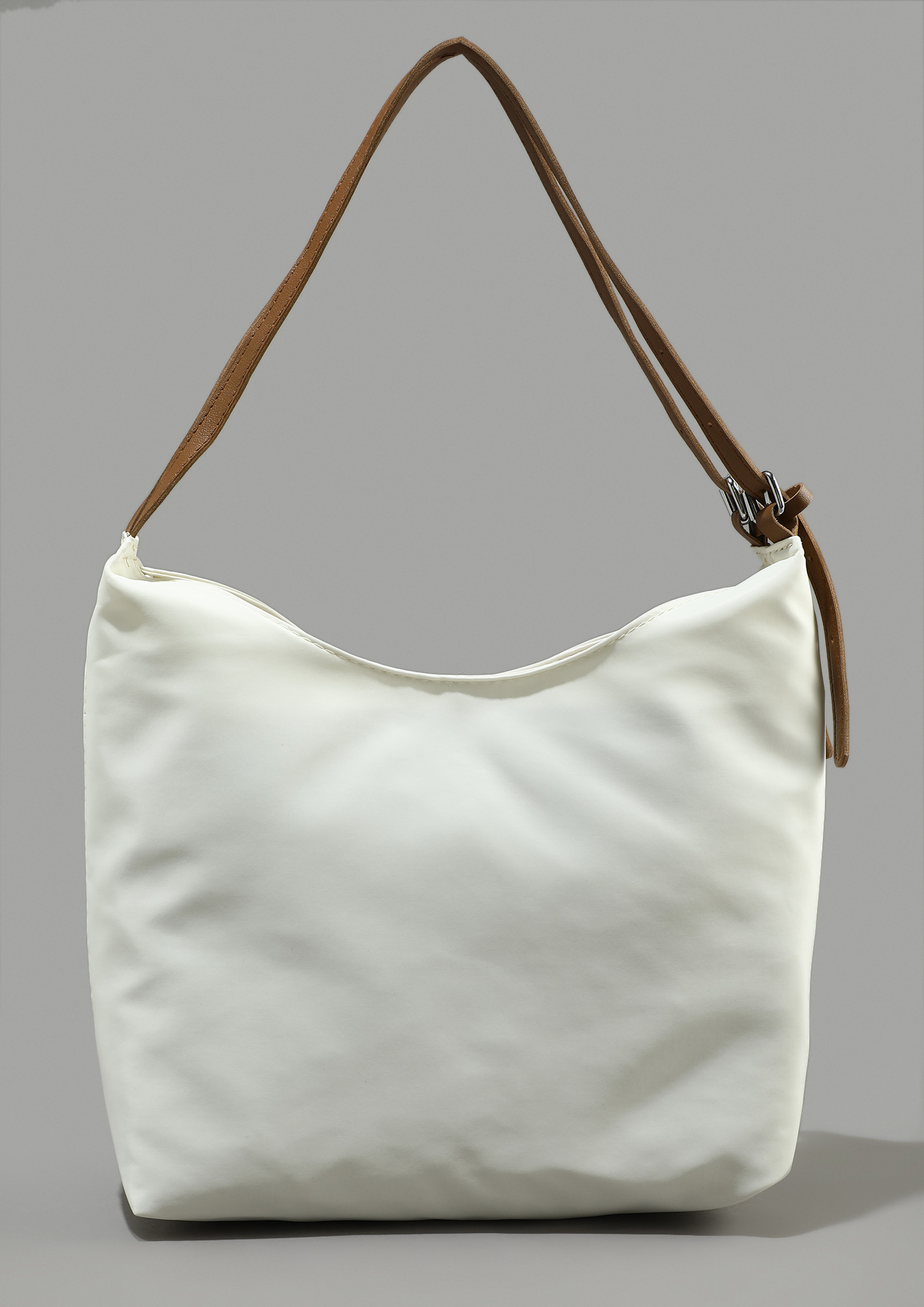 The Daily White Bucket Bag