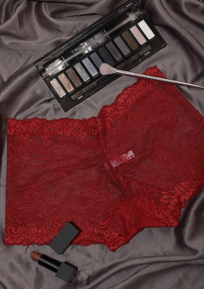 Keeping It Lacey Red Boyshorts