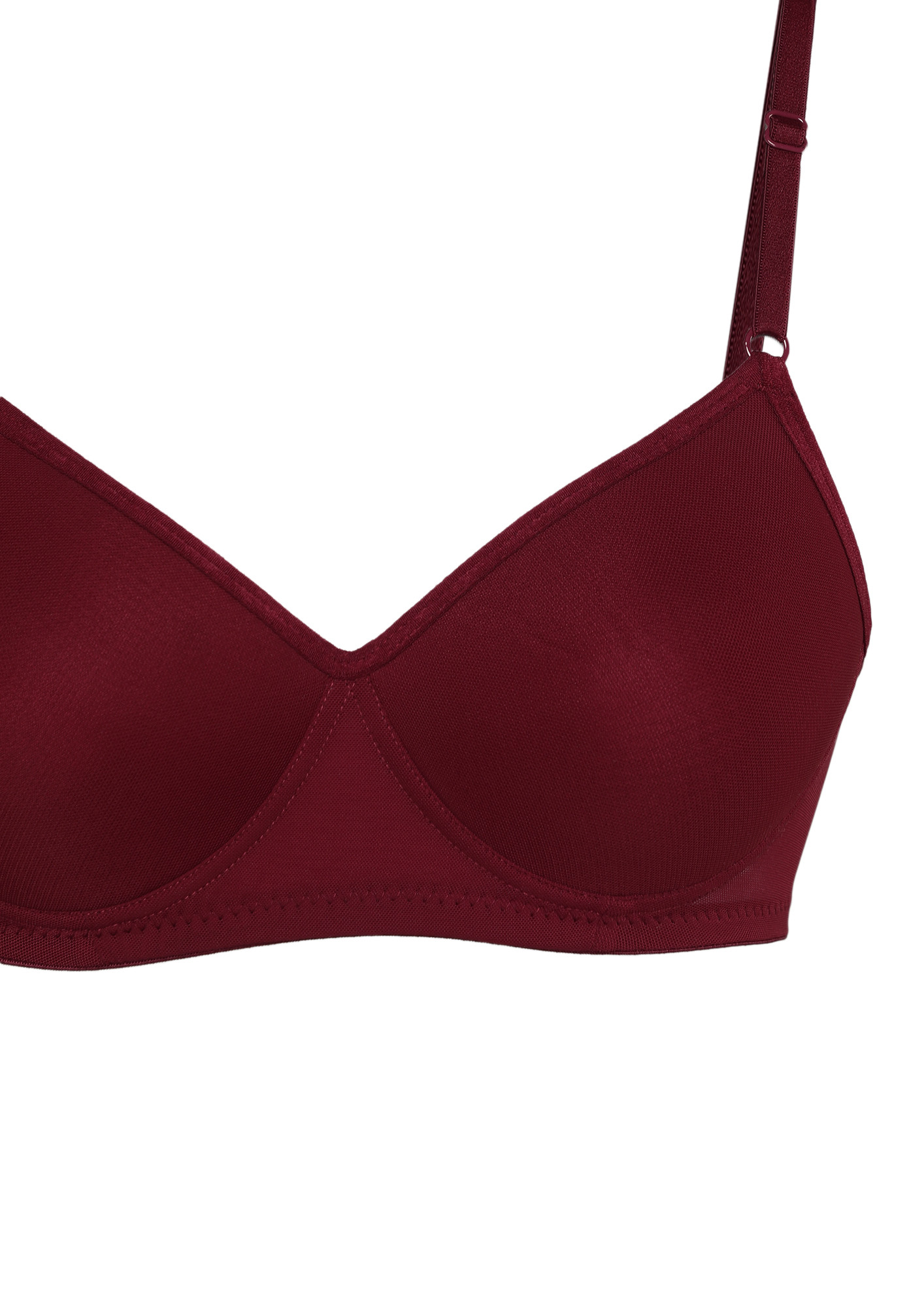 Buy BOOMBUZZ Women's Regular Non-Padded Non-Wired Cotton Blend Bra (MAROON)( 44A) Online at Best Prices in India - JioMart.
