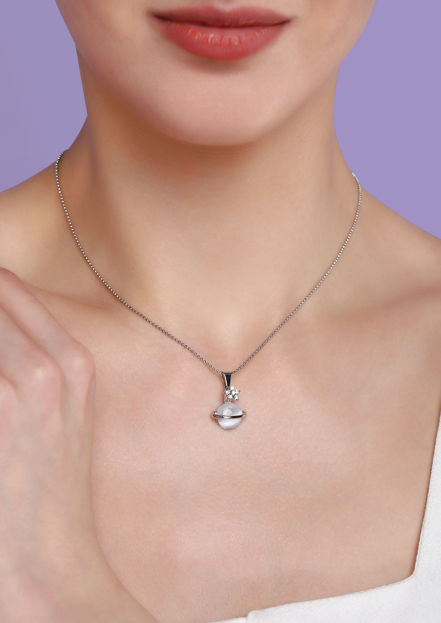 I'M STONED SILVER NECKLACE