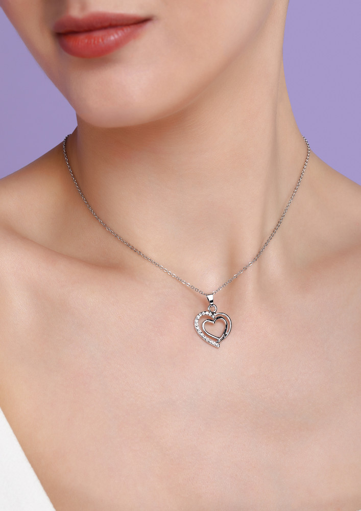 Loving Affair Silver Necklace