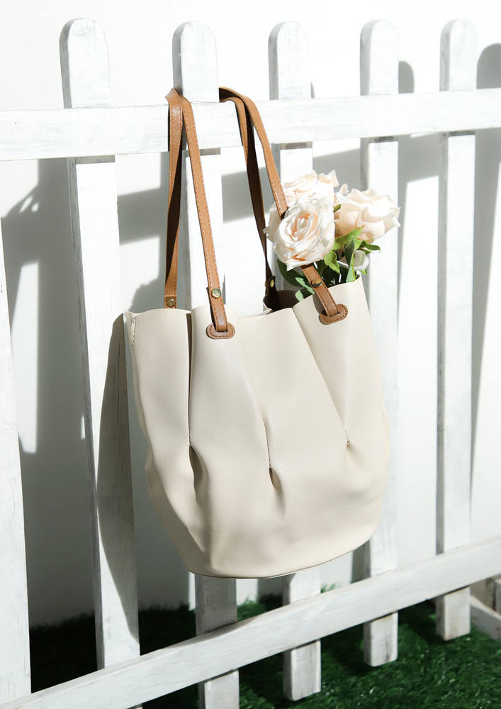 Summer And Style Beige Tote Bag