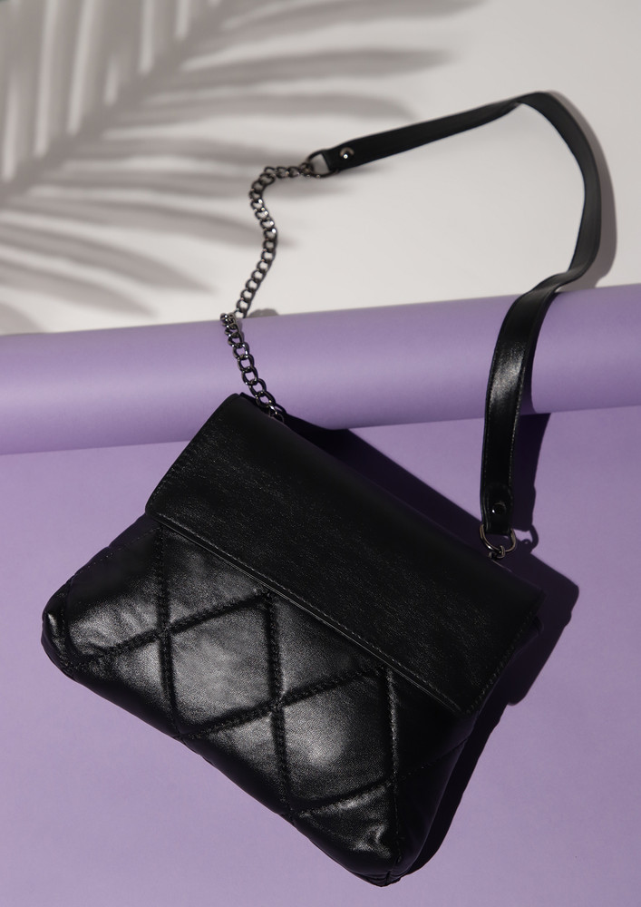 A Formal Affair Black Sling Bag