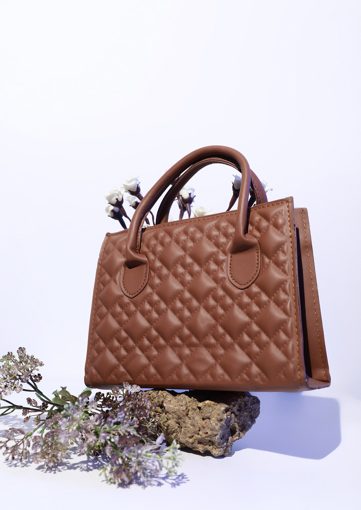 Diamonds Are Forever Brown Sling Bag