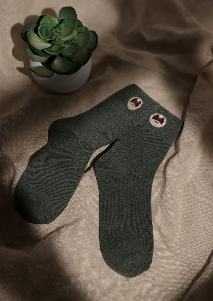 Lush Logo Green Socks