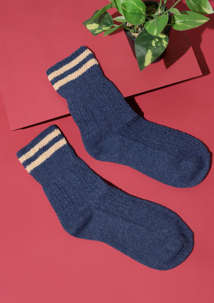 Ringer Mood Blue Socks