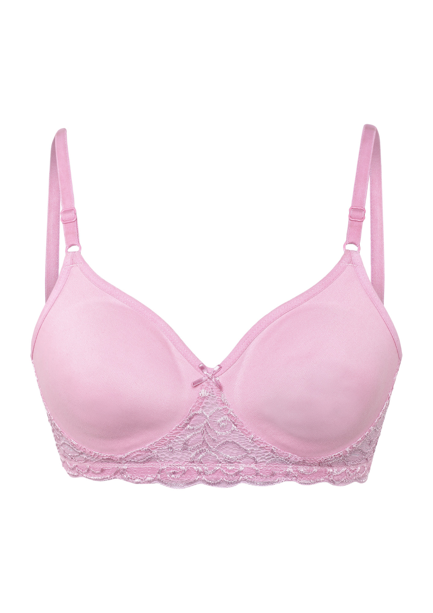 INTO THE NIGHT PINK NON PADDED BRA
