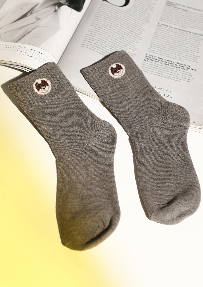 Lush Logo Light Grey Socks