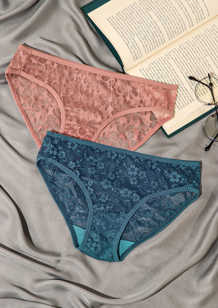 What's Your Dial? Lace Bikini Brief Set (pack Of 2)