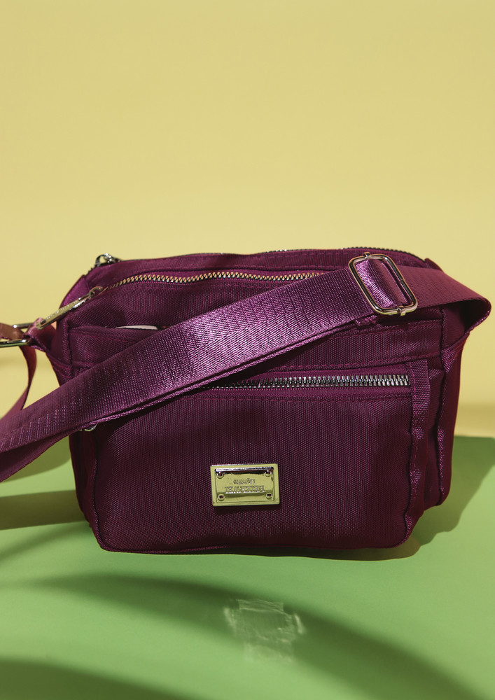 Her Multiutility Purple Sling Bag